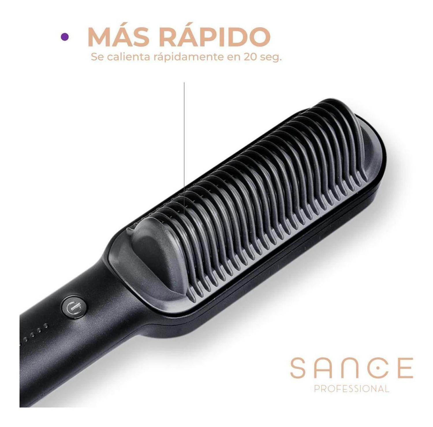 Cepillo Alisador Electrico Plancha Pelo Sance Profesional-5