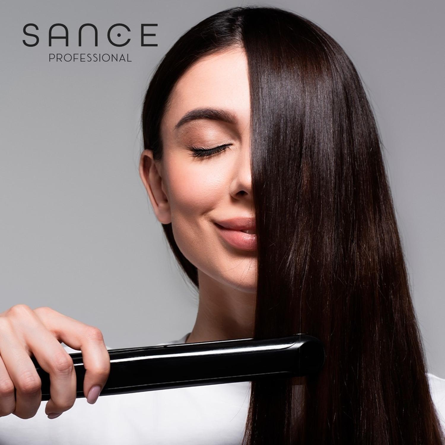 Cepillo Alisador Electrico Plancha Pelo Sance Profesional-7