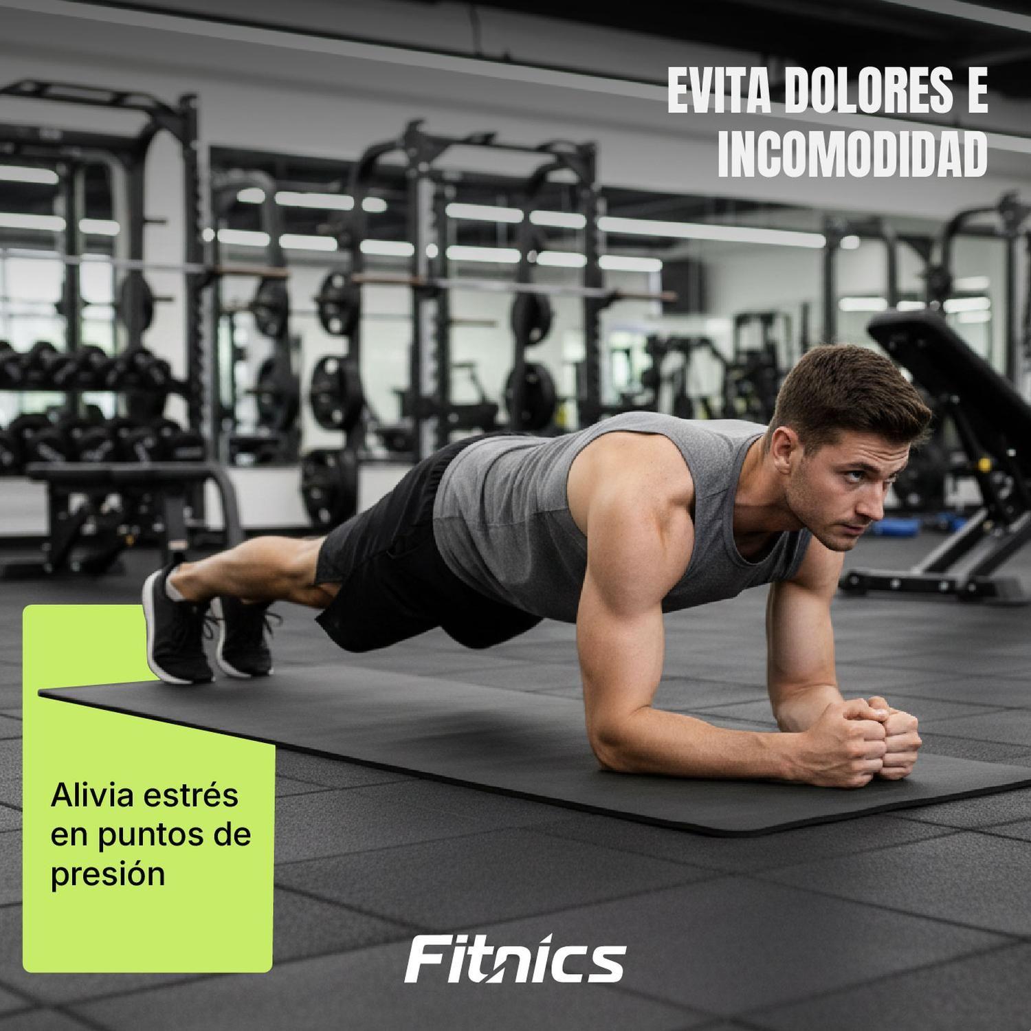 Mat Yoga Colchoneta Ejercicio Extra Grueso 15mm Bolso+Correa negro-6