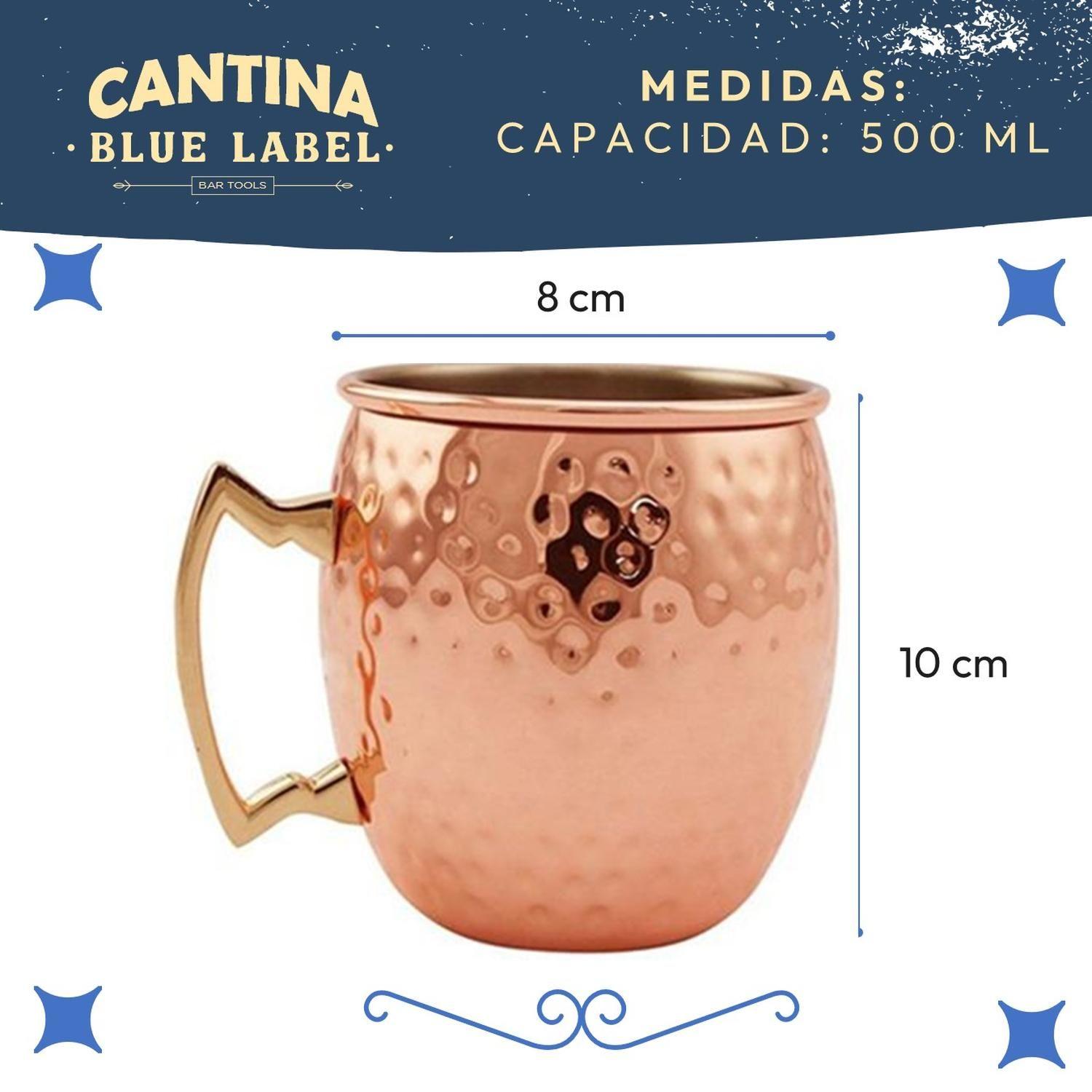 Vasos Cobre Moscow Mule Set de 2 Mugs CasaTua Coctel 500ml-5