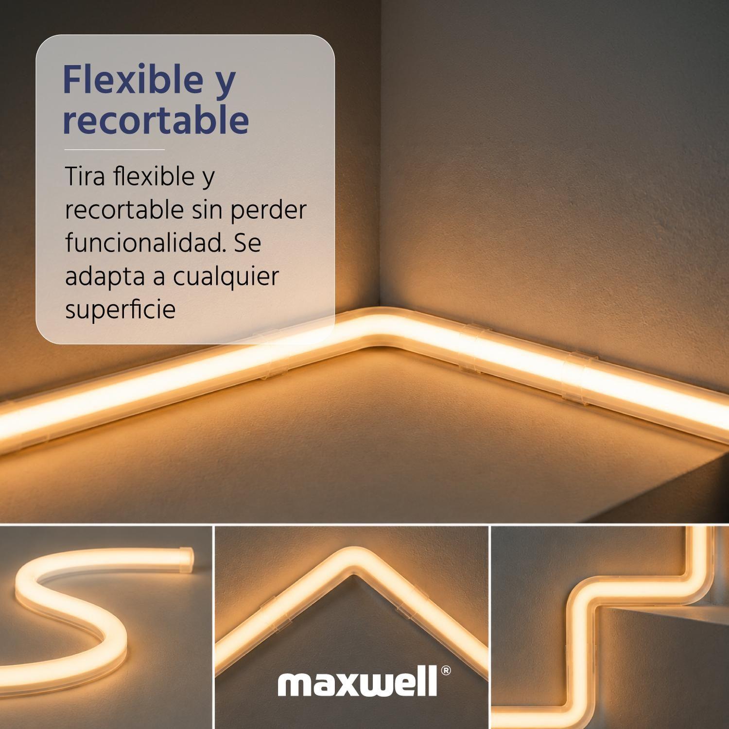 Tira Led Cinta Cob Luz Cálida Maxwell 10m Impermeable-5