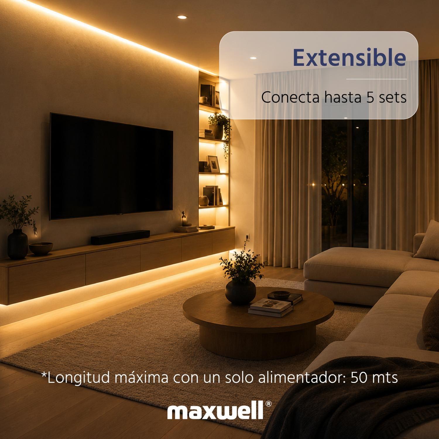 Tira Led Cinta Cob Luz Cálida Maxwell 10m Impermeable-6