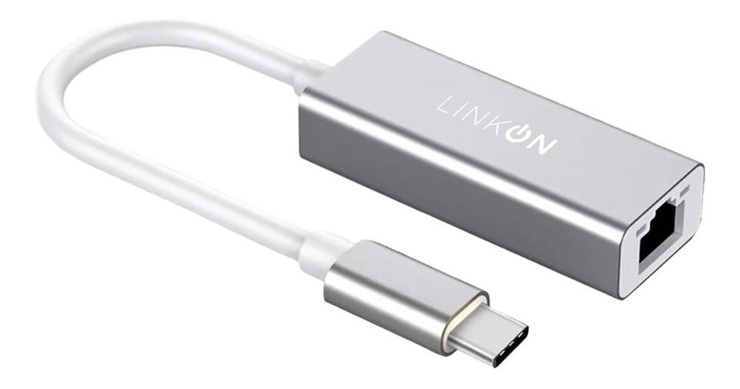 Adaptador Usb c a Rj45 Linkon Lan Ethernet 10/100/1000 Mbps-0