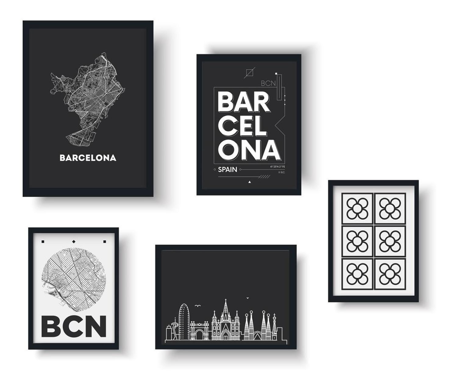 Marcos De Foto CasaTua Set 5 Unidades Cuadros Decorativos-0