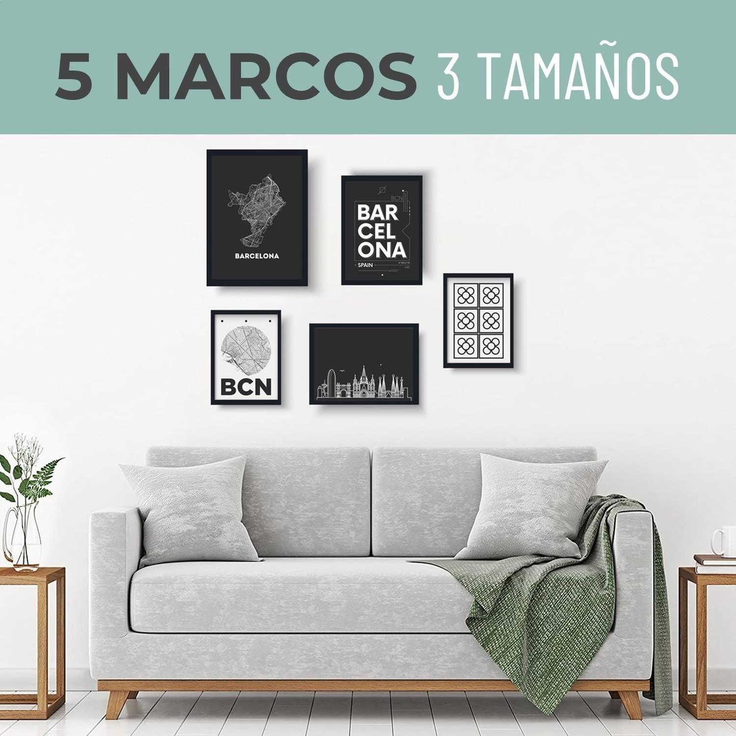 Marcos De Foto CasaTua Set 5 Unidades Cuadros Decorativos-1