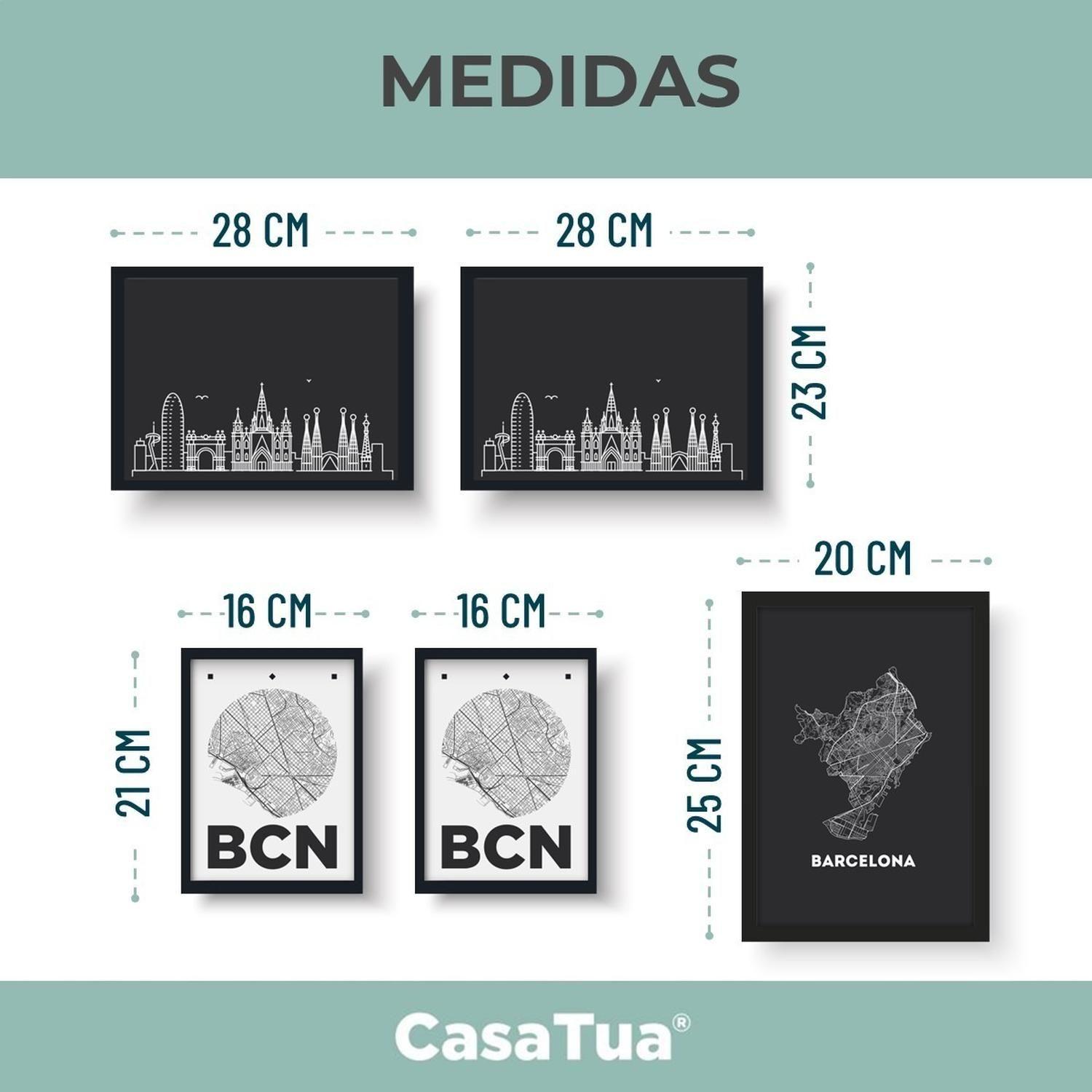 Marcos De Foto CasaTua Set 5 Unidades Cuadros Decorativos-6