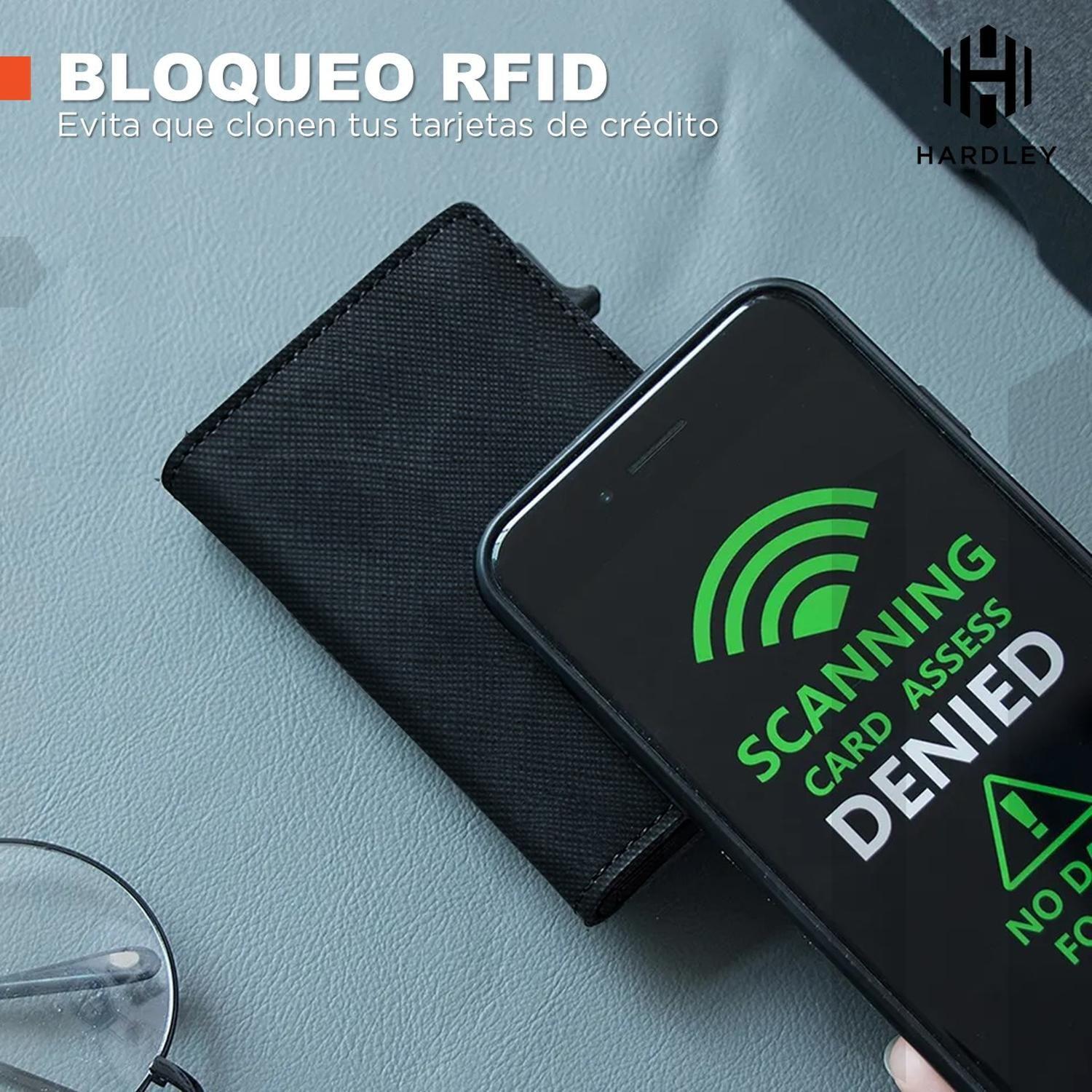 Billetera Hombre De Cuero Hardley Tarjetero Bloqueo Rfid-4