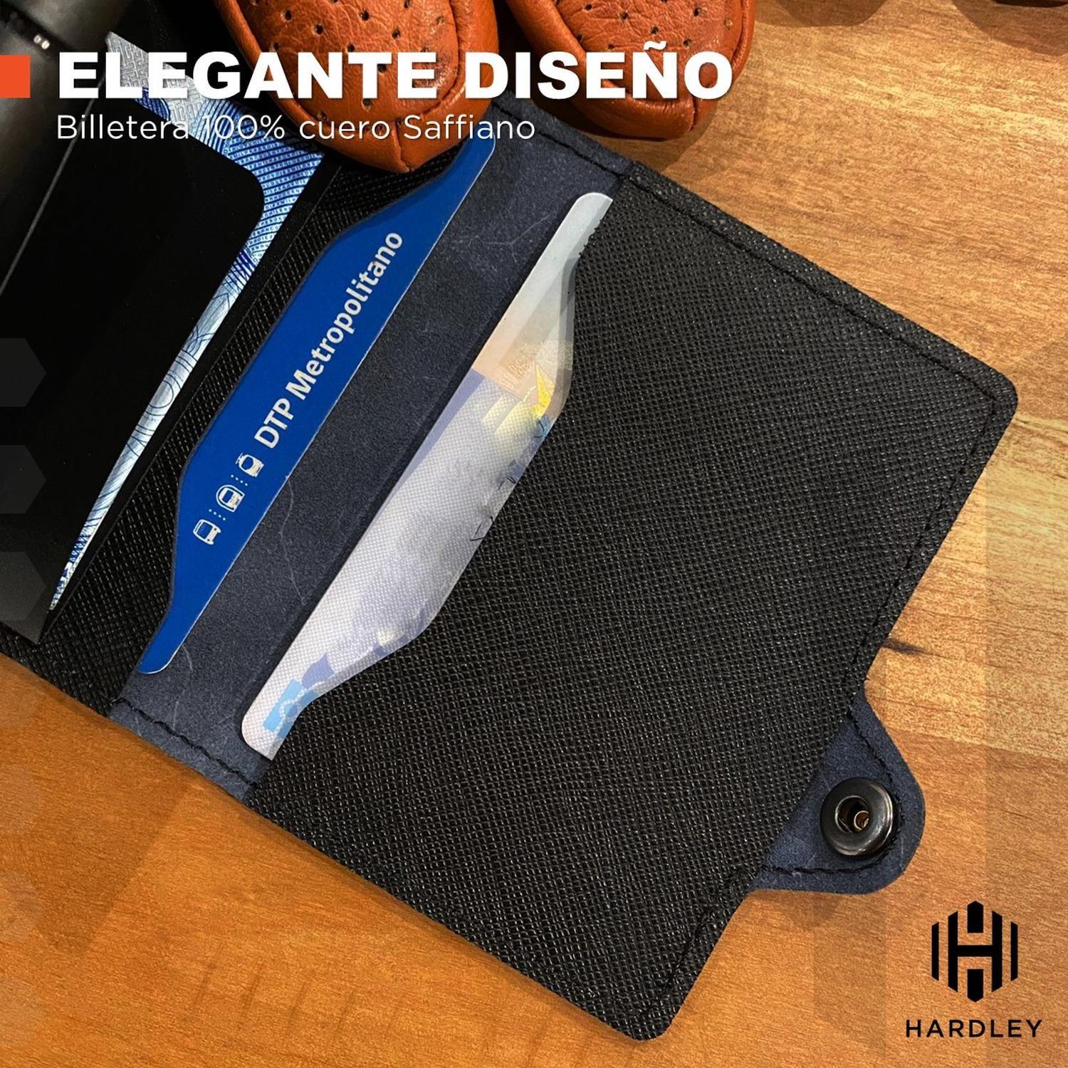 Billetera Hombre De Cuero Hardley Tarjetero Bloqueo Rfid-7