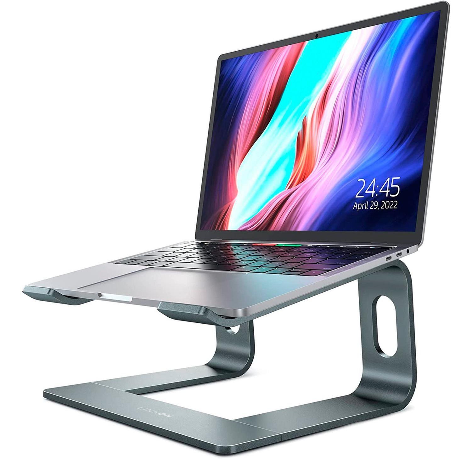 Soporte Base Aluminio Mac Macbook Notebook gris-0