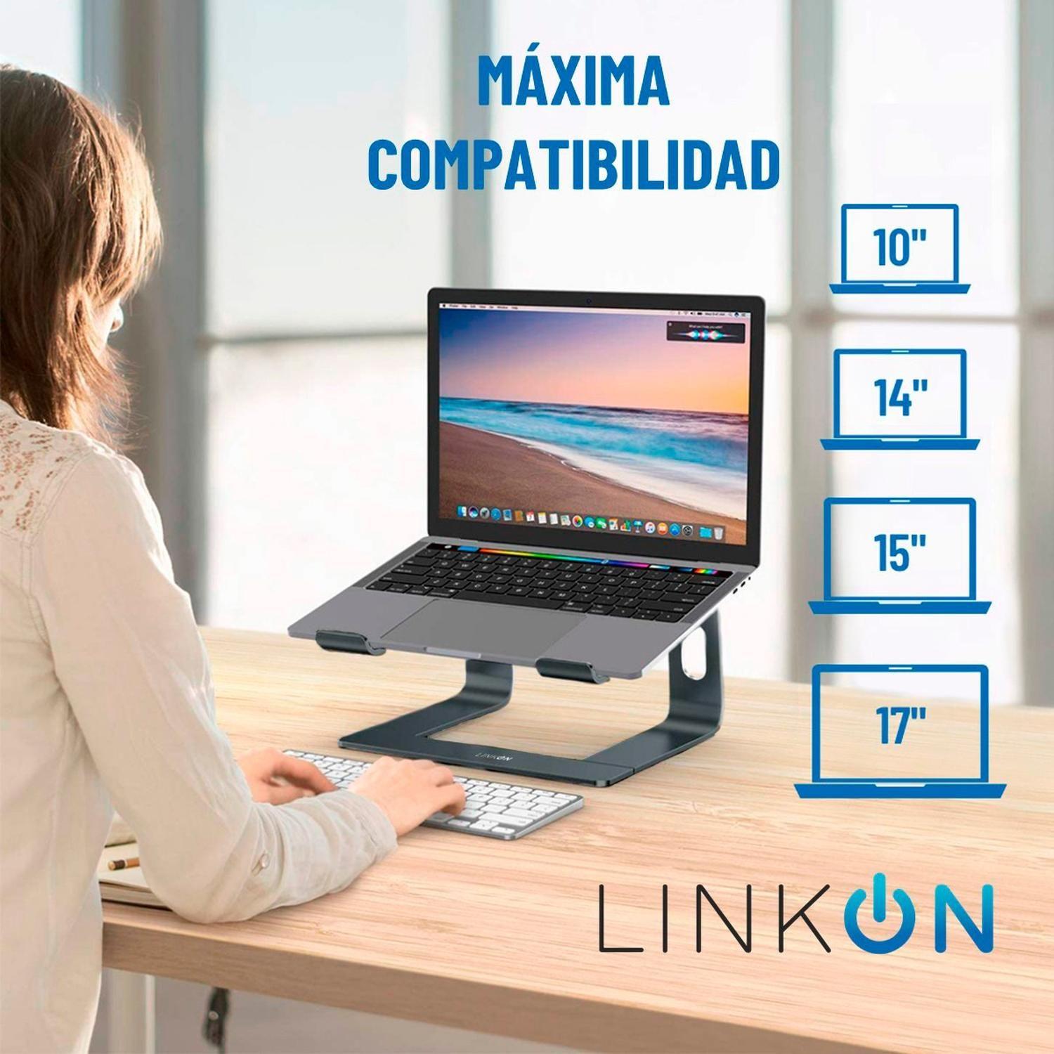 Soporte Base Aluminio Mac Macbook Notebook gris-2