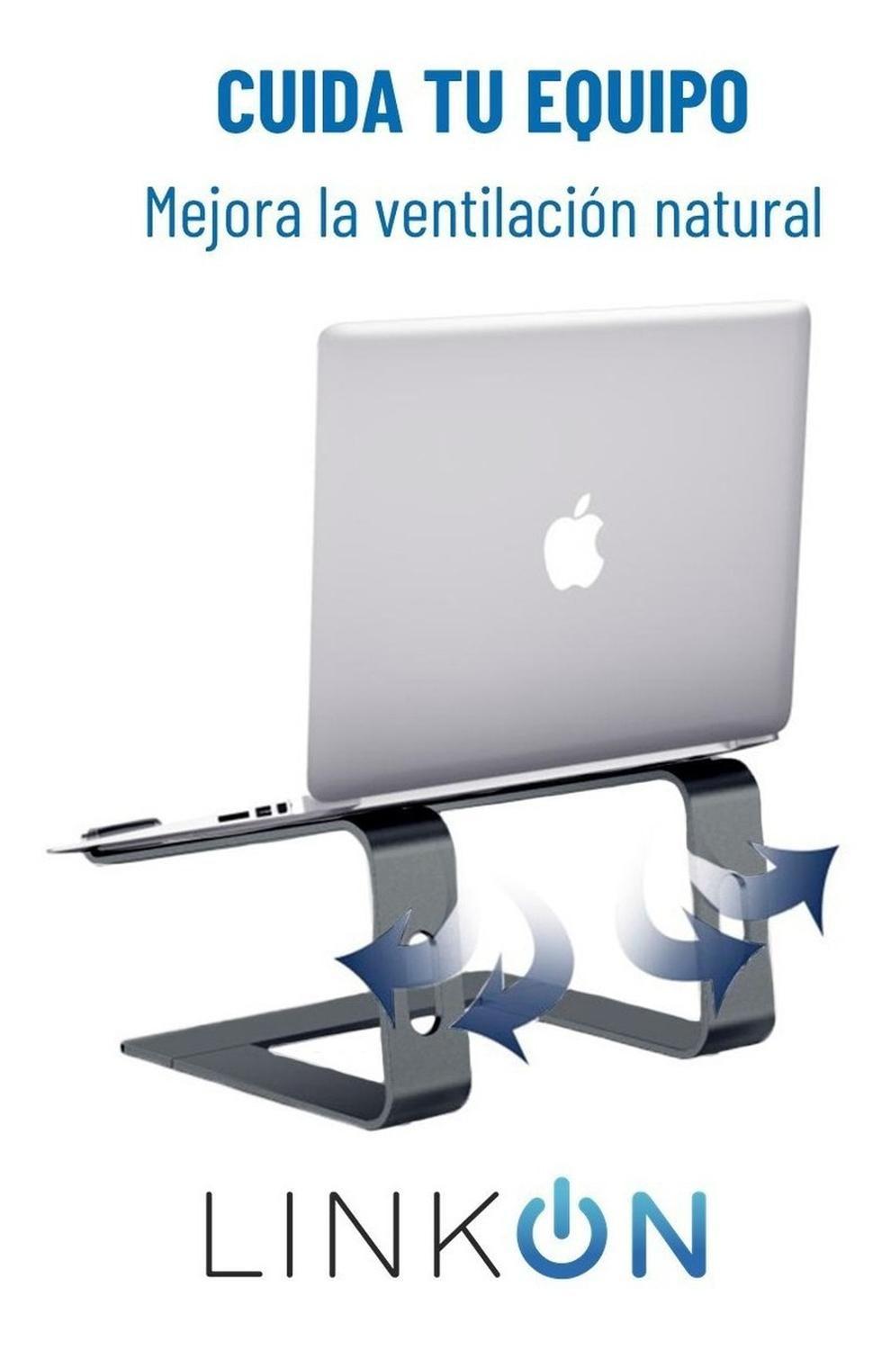Soporte Base Aluminio Mac Macbook Notebook gris-3