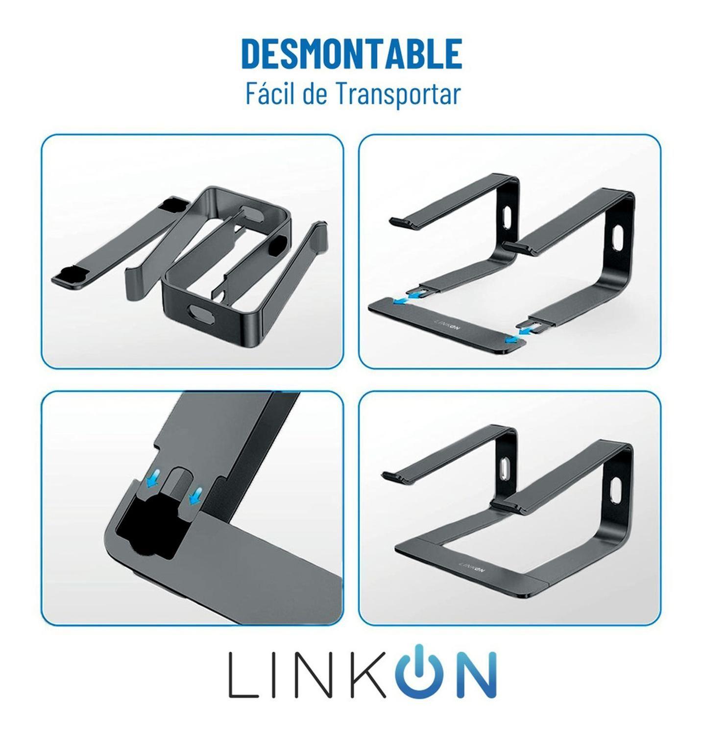 Soporte Base Aluminio Mac Macbook Notebook gris-4