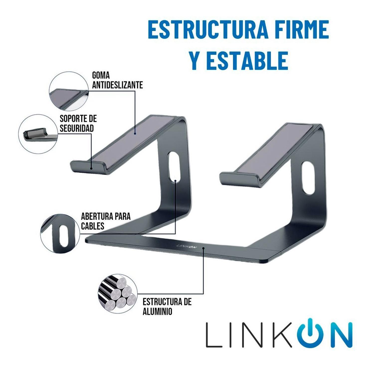 Soporte Base Aluminio Mac Macbook Notebook gris-5