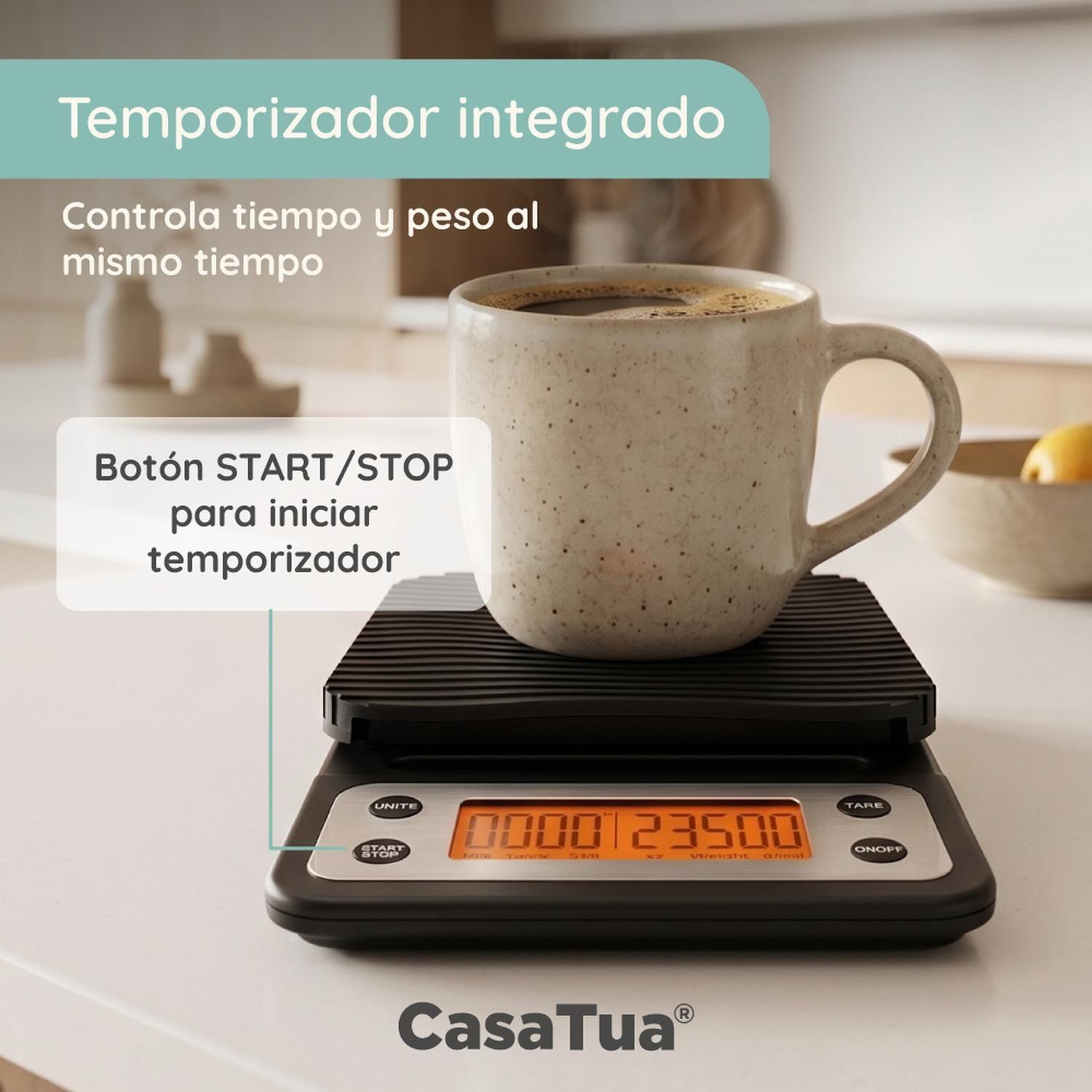 Pesa Digital Cocina CasaTua Balanza Alimentos hasta 3 Kilos-4