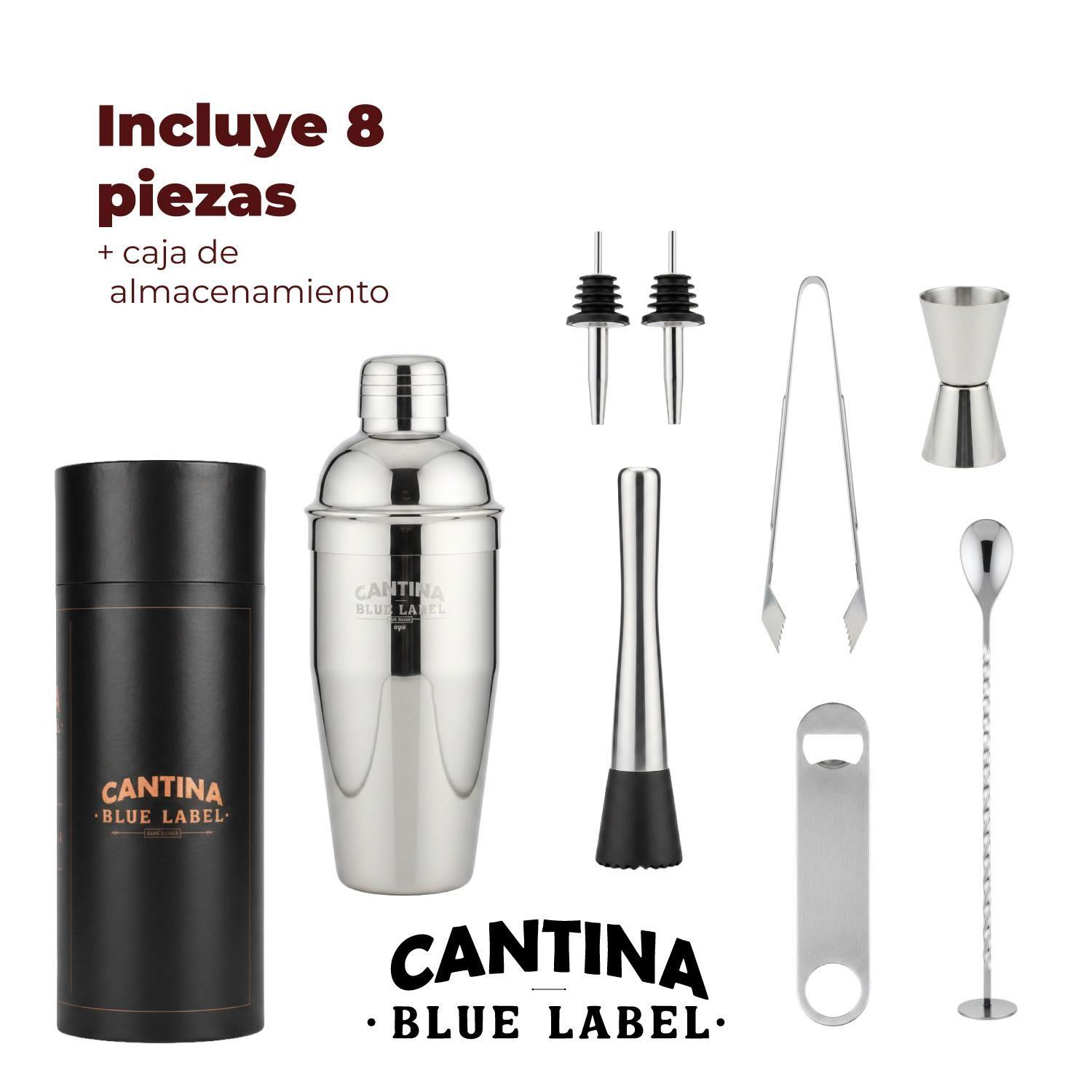 Coctelera Set Bartender Cantina Acero Inox Especial Regalo-2