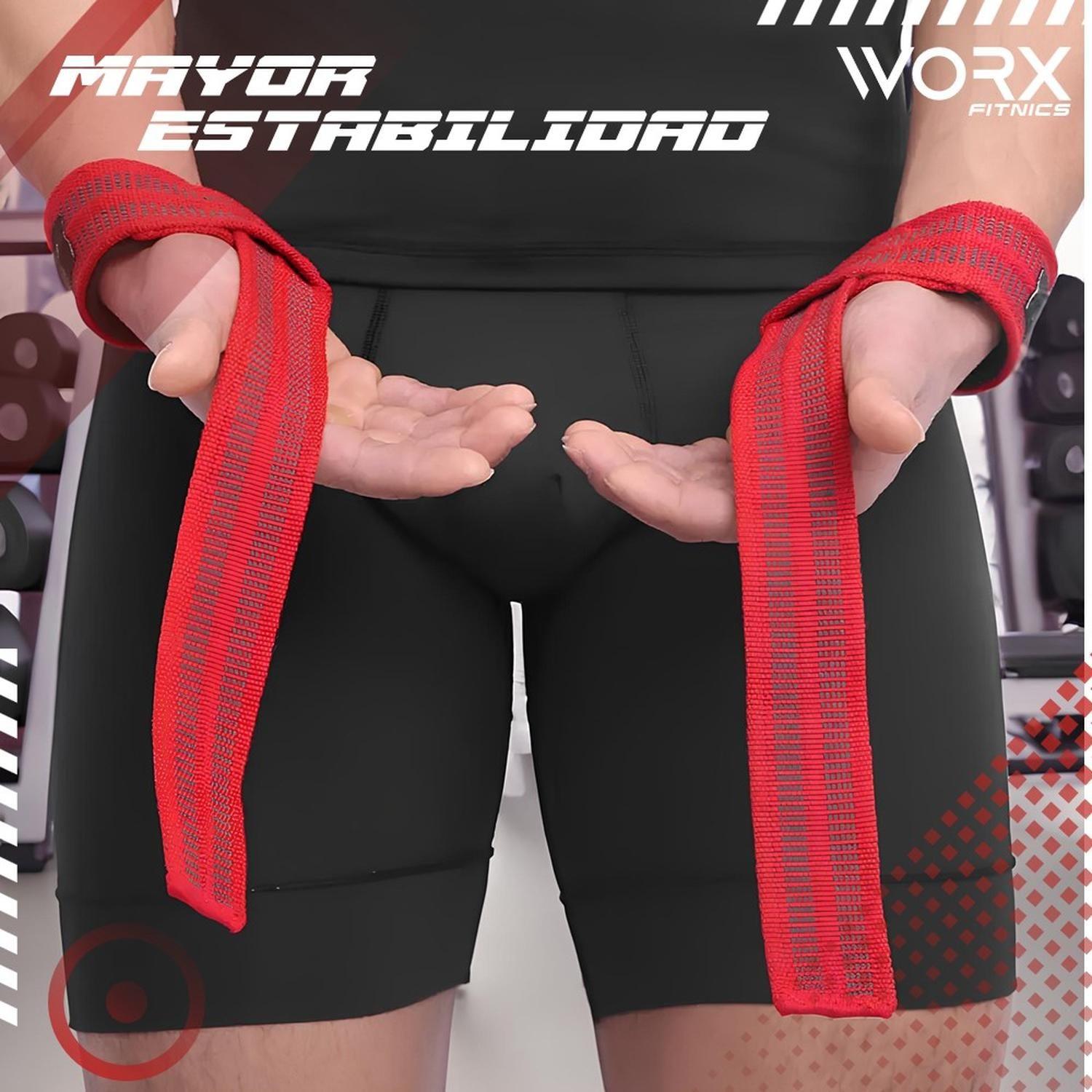 Straps Correas Levantamiento Worx Pesas Gym Gimnasio Set 2-2
