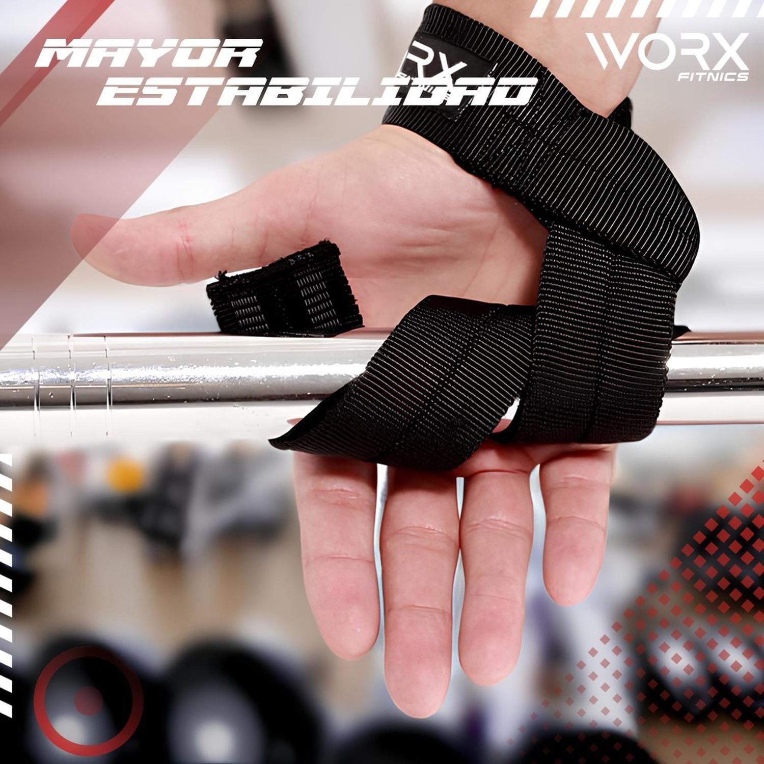Straps Correas Levantamiento Worx Pesas Gym Gimnasio Set 2-2