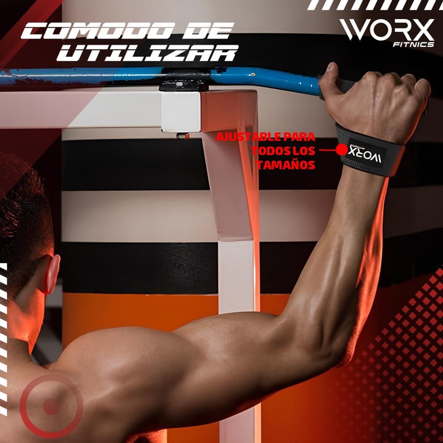 Straps Correas Levantamiento Worx Pesas Gym Gimnasio Set 2-5