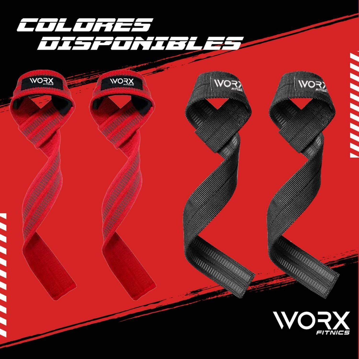 Straps Correas Levantamiento Worx Pesas Gym Gimnasio Set 2-6