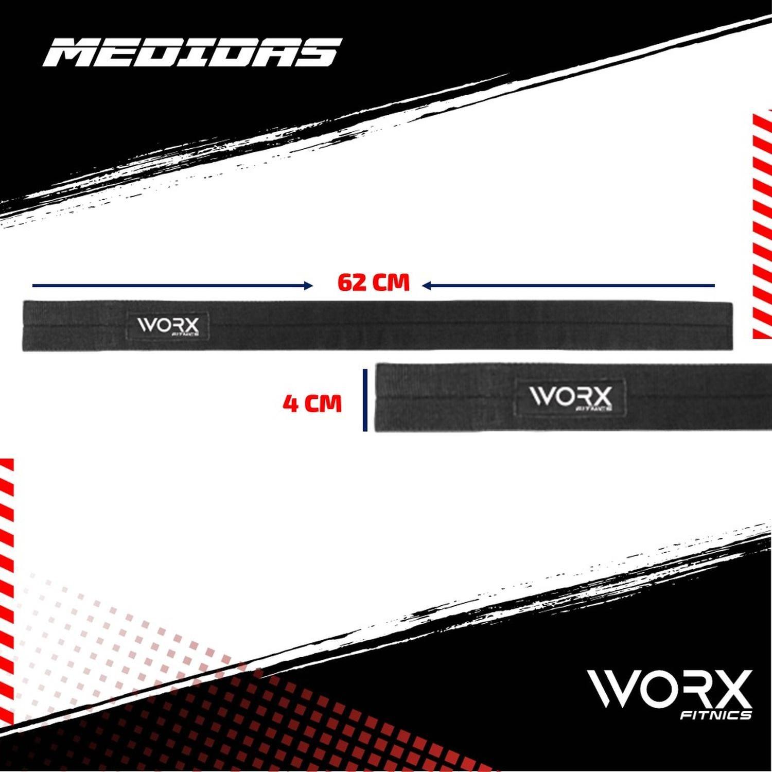 Straps Correas Levantamiento Worx Pesas Gym Gimnasio Set 2-7