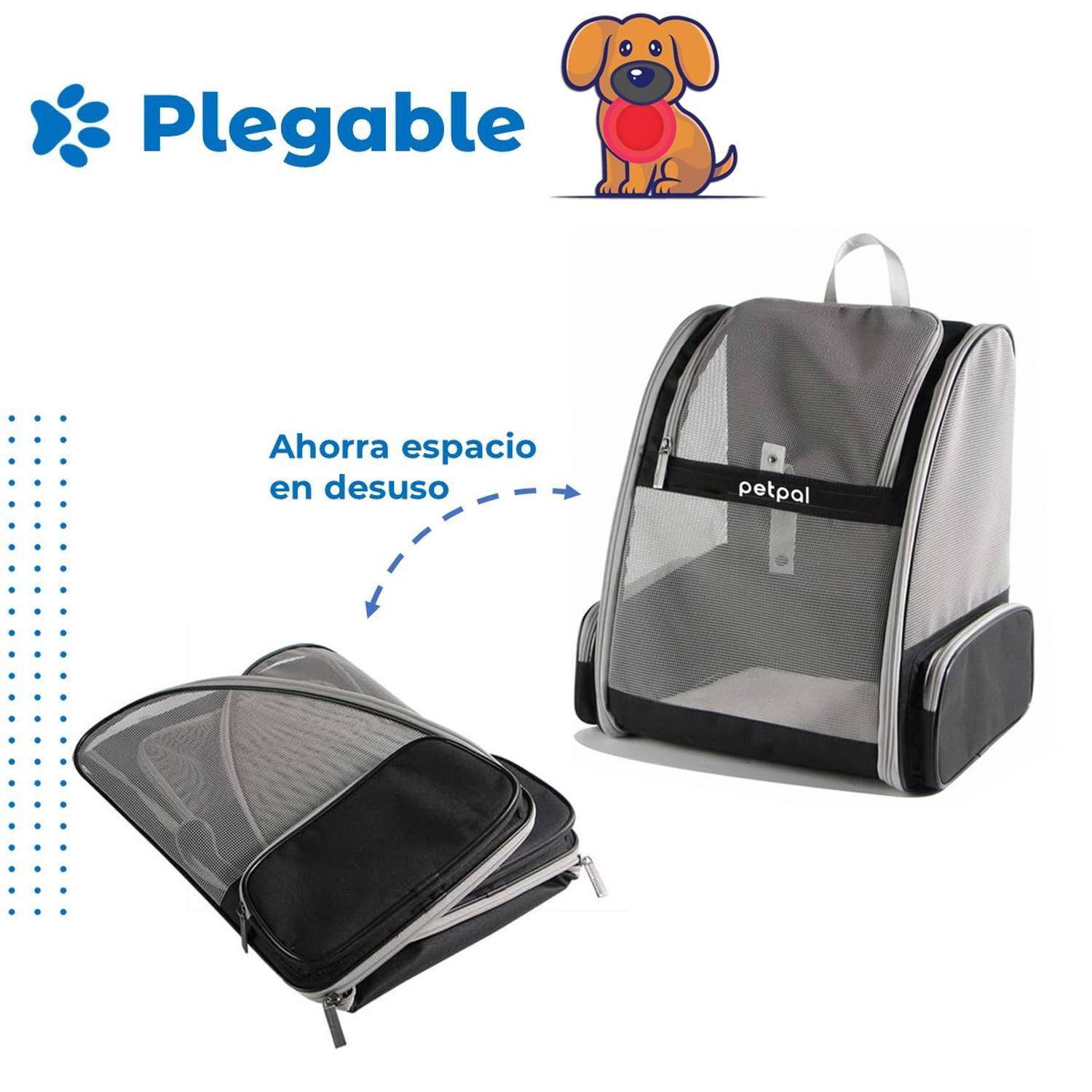 Bolso Mochila Transportador Perro Gato Petpal Respirable-5