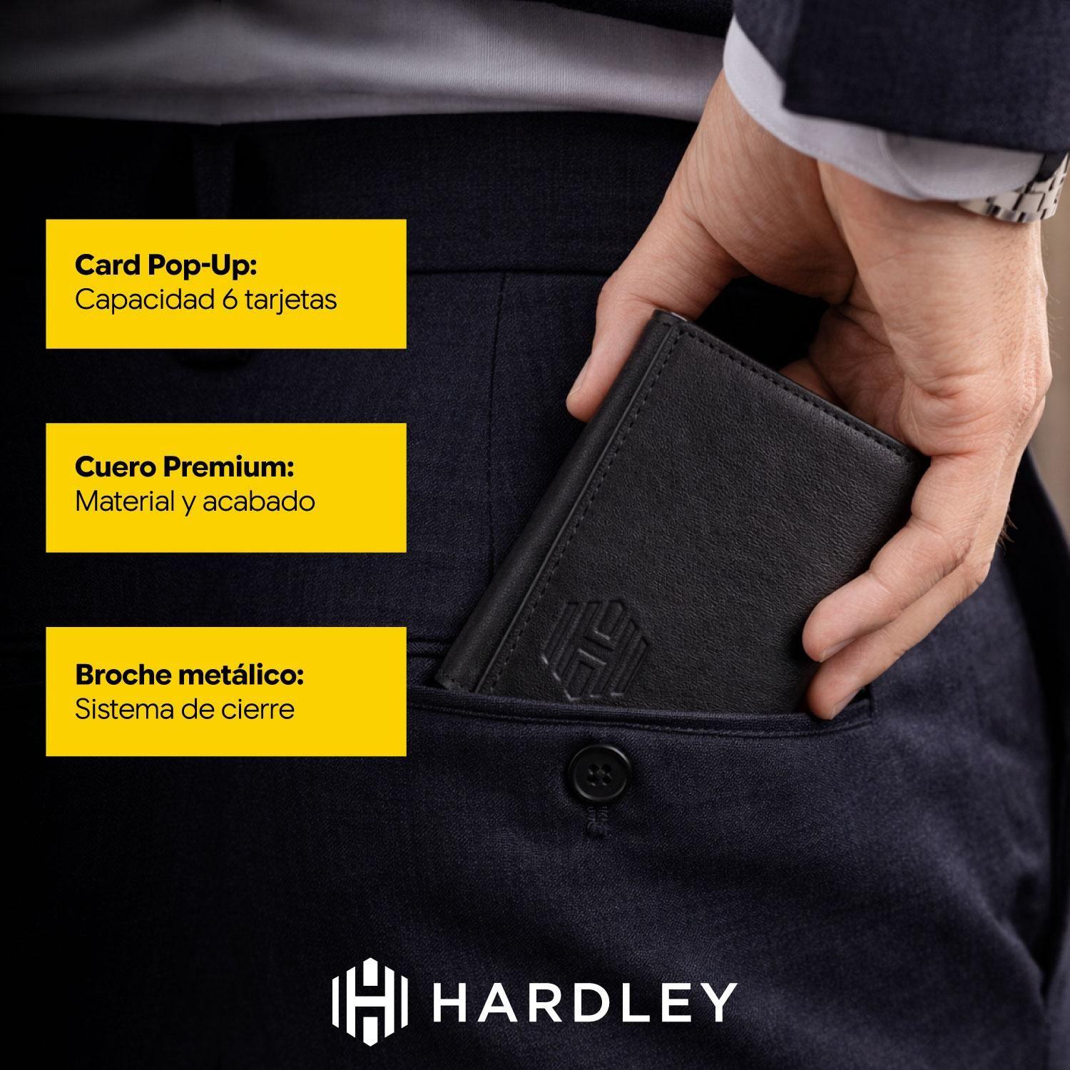 Billetera Hombre Hardley Tarjetero de Cuero Protección Rfid-4