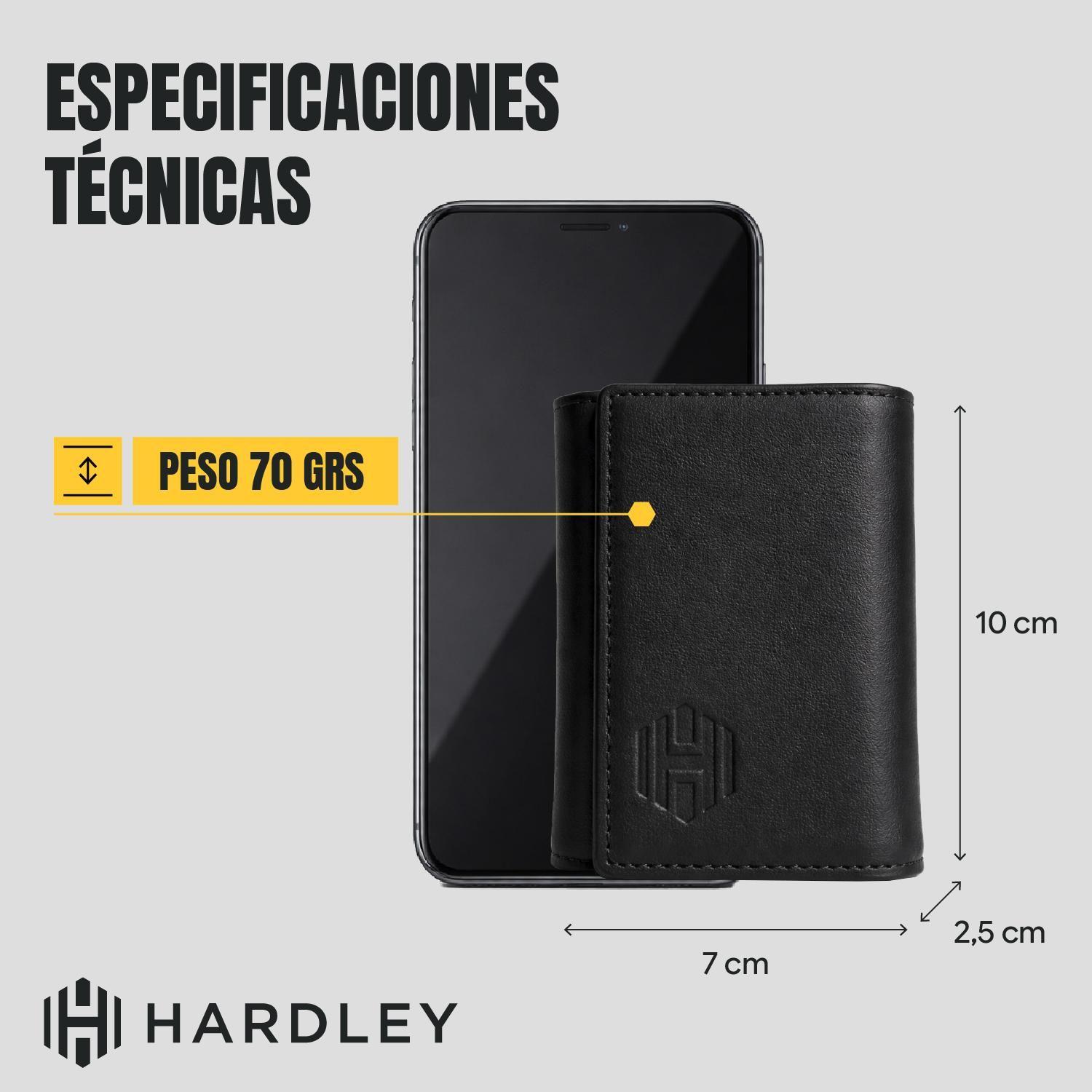 Billetera Hombre Hardley Tarjetero de Cuero Protección Rfid-8