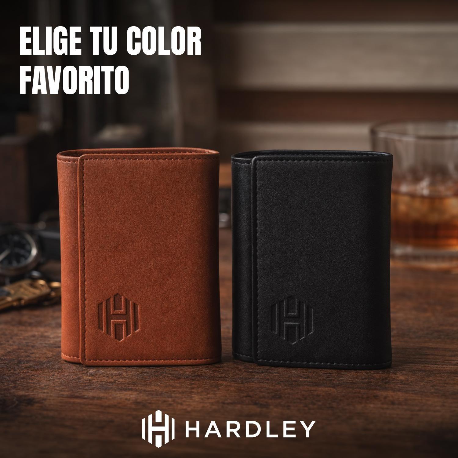 Billetera Hombre Hardley Tarjetero de Cuero Protección Rfid-9