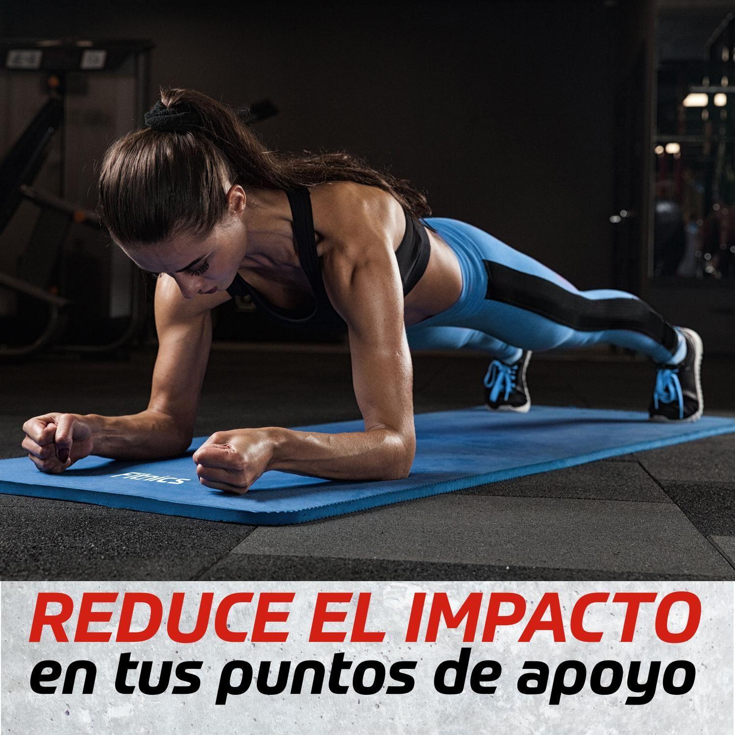 Mat Yoga Colchoneta Ejercicio Extra Grueso 15mm Bolso+Correa  rosa azul-2