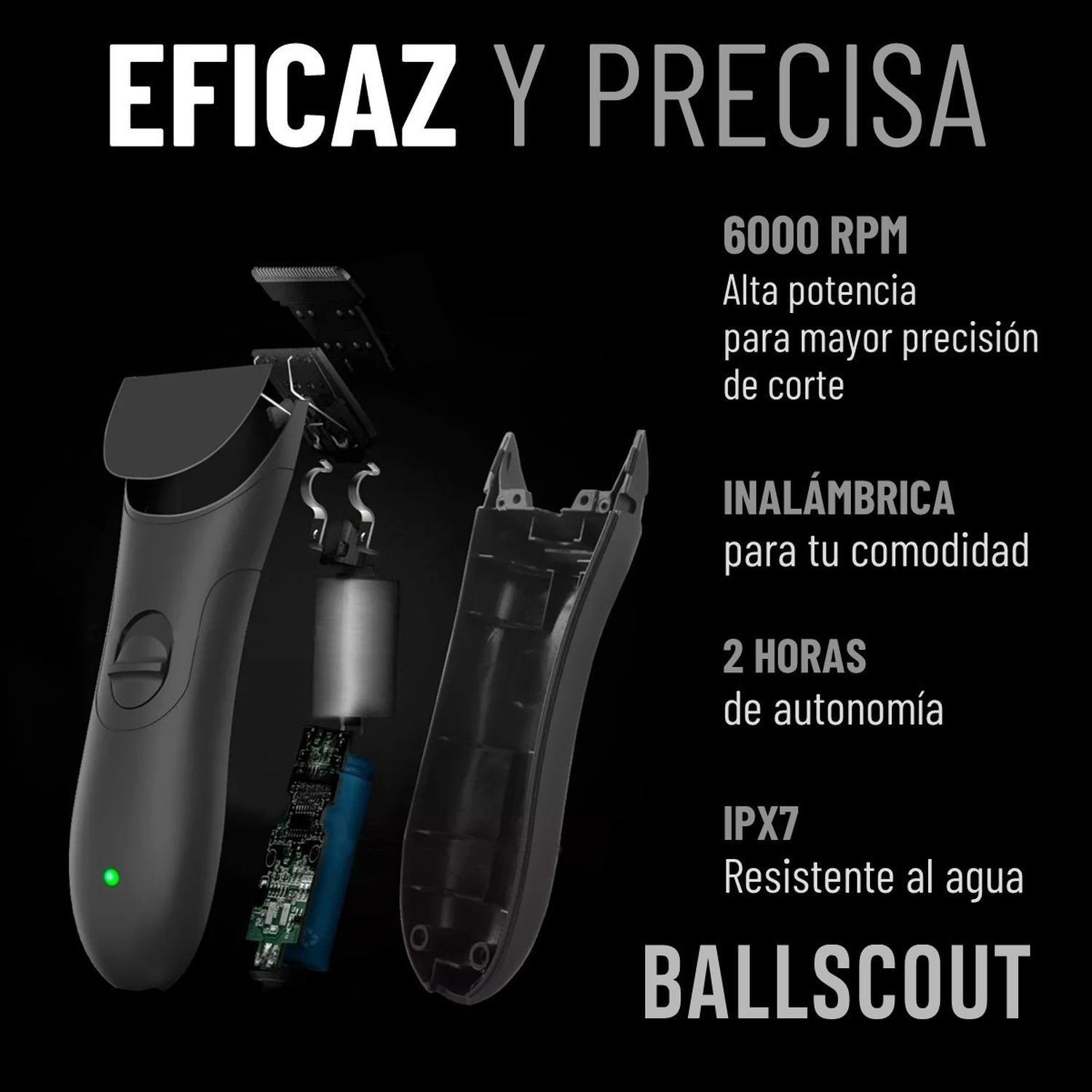 Afeitadora Ballscout Polished Resistente Al Agua Kit Acc-5