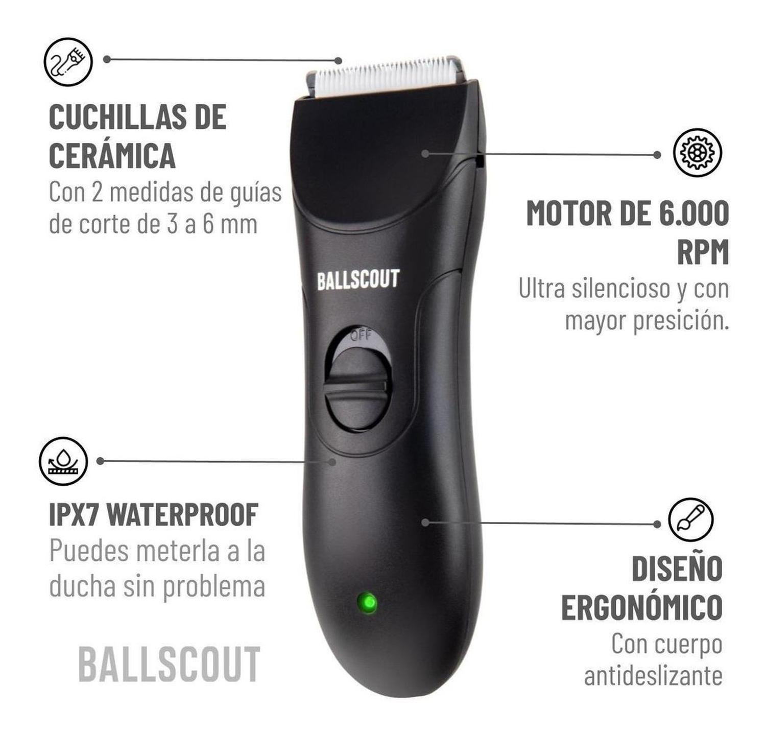 Afeitadora Ballscout Polished Resistente Al Agua Kit Acc-9