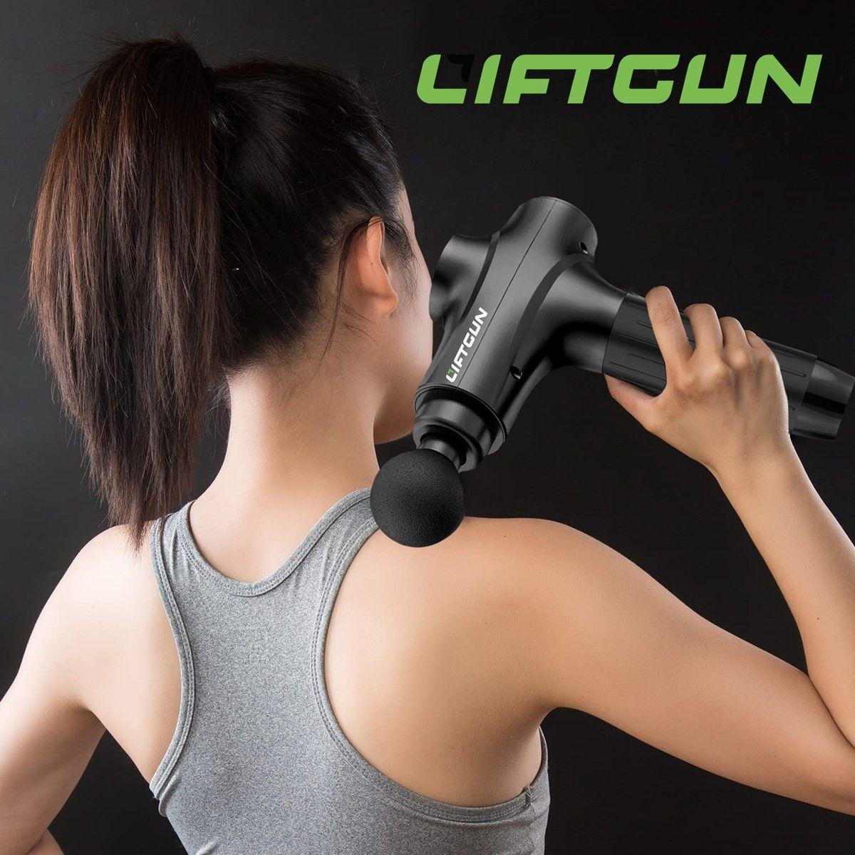 Masajeador Pistola LIFTGUN Ultimate 30 niveles 8 Cabezales-7