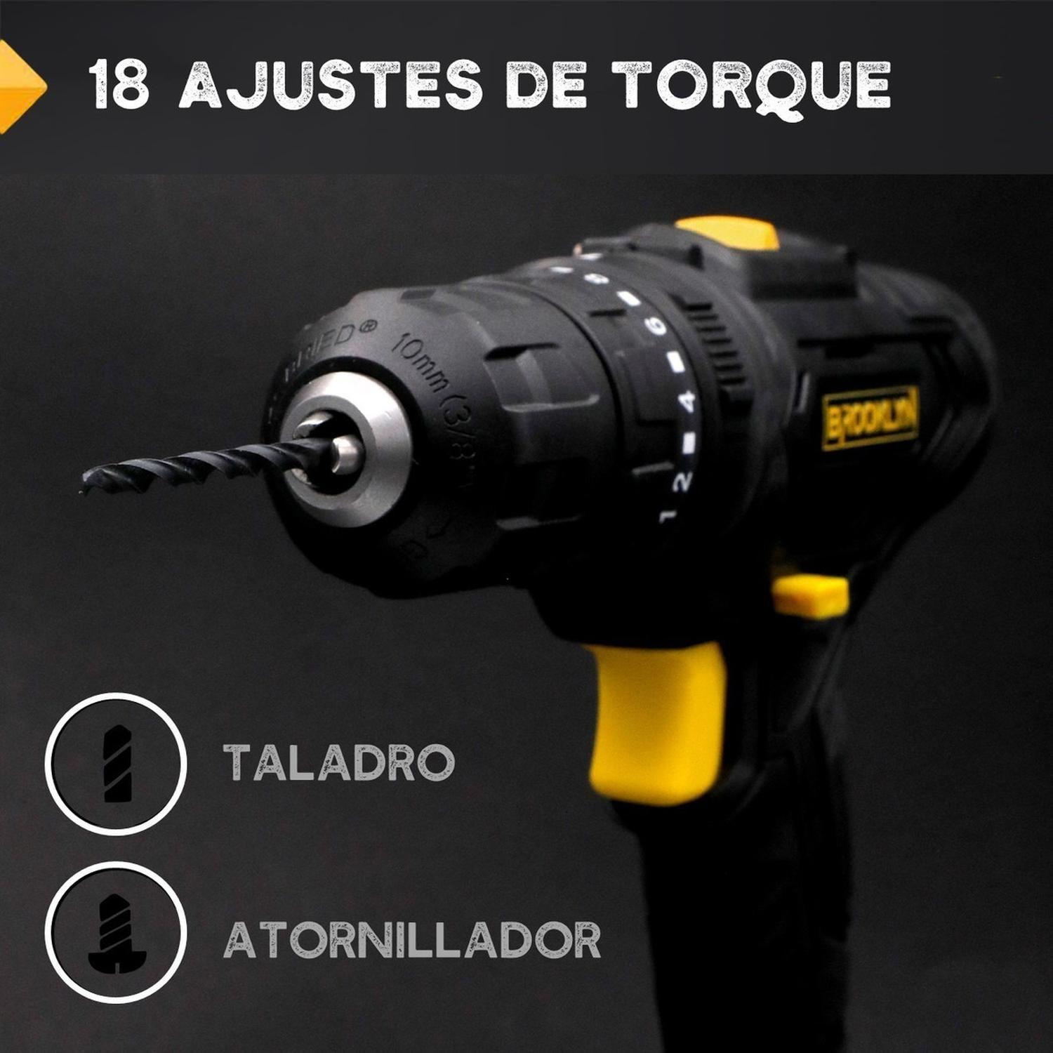 Taladro Atornillador Inalambrico 12V con Bateria y Maleta-3