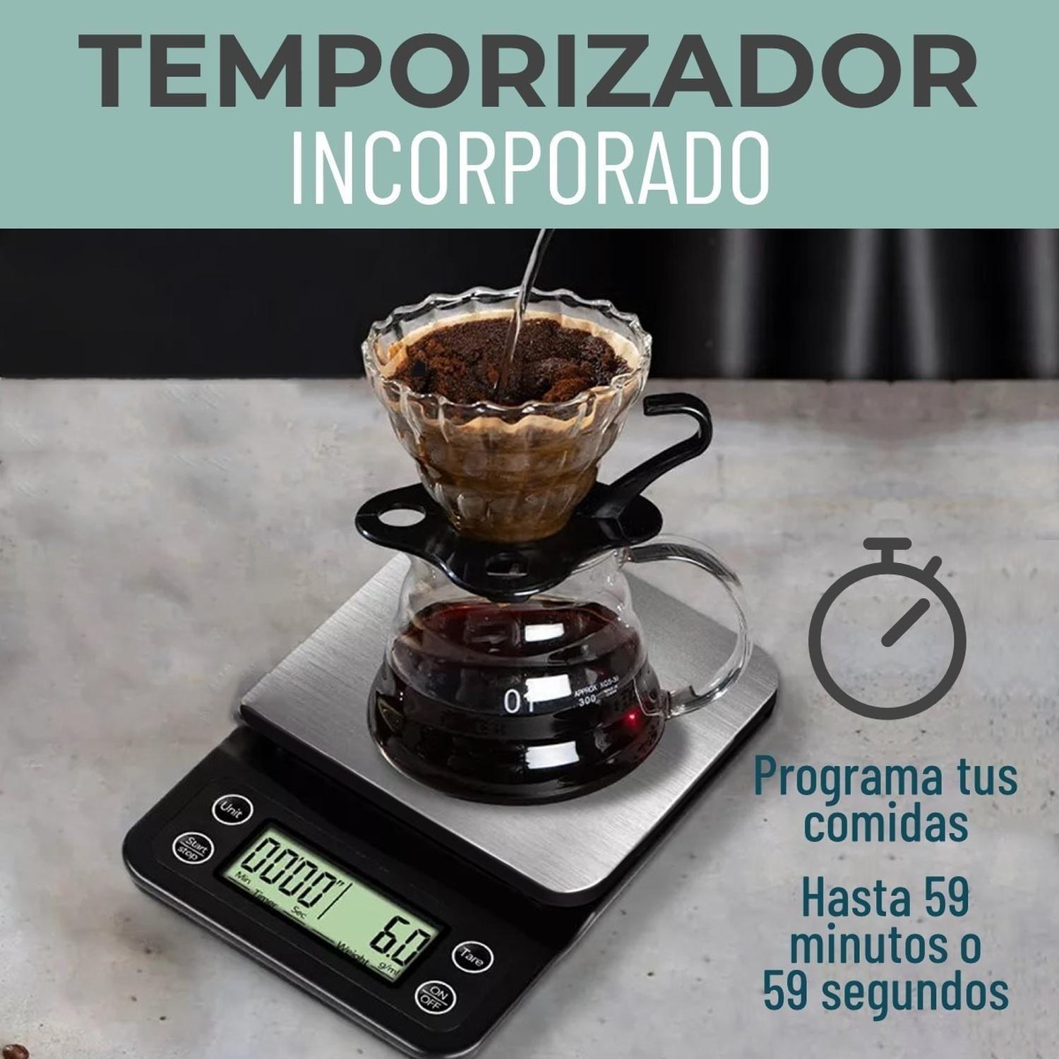 Balanza Pesa Digital Cocina Precision Medicion de 0,1g a 3Kg-3