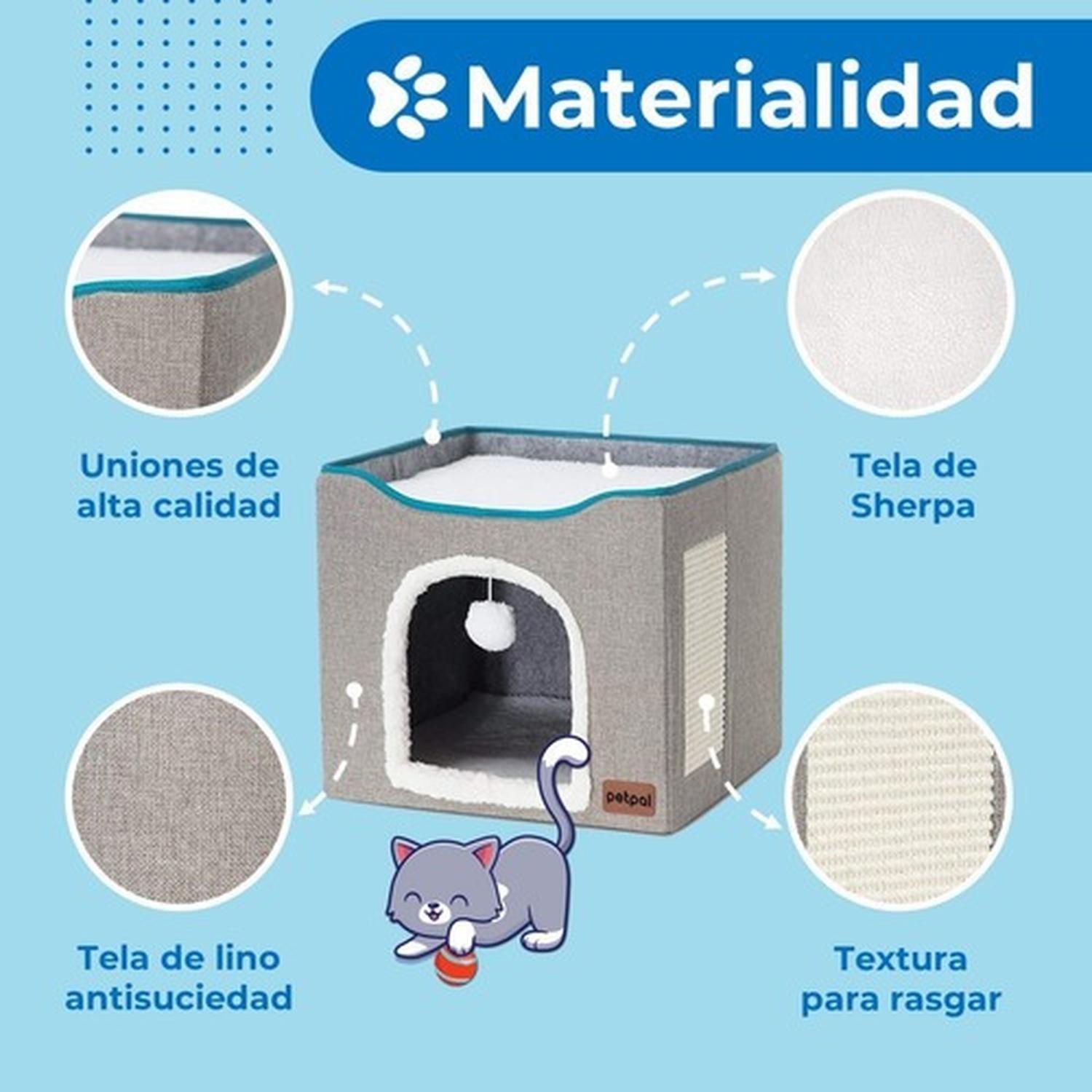 Cama Casa Iglu Para Mascotas Gato Y Perro Pequeño Petpal-2