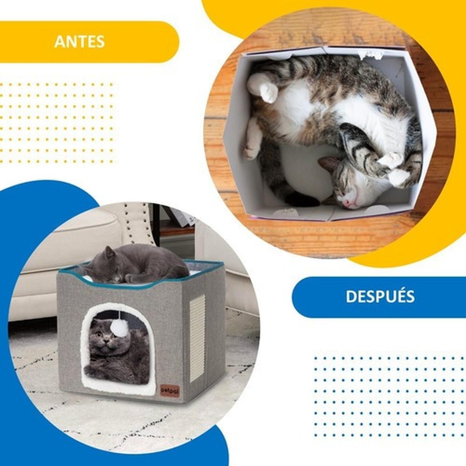 Cama Casa Iglu Para Mascotas Gato Y Perro Pequeño Petpal-3