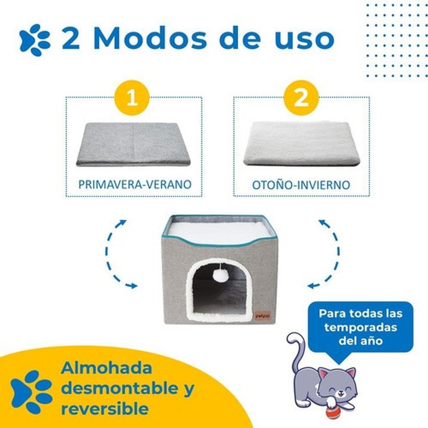 Cama Casa Iglu Para Mascotas Gato Y Perro Pequeño Petpal-5