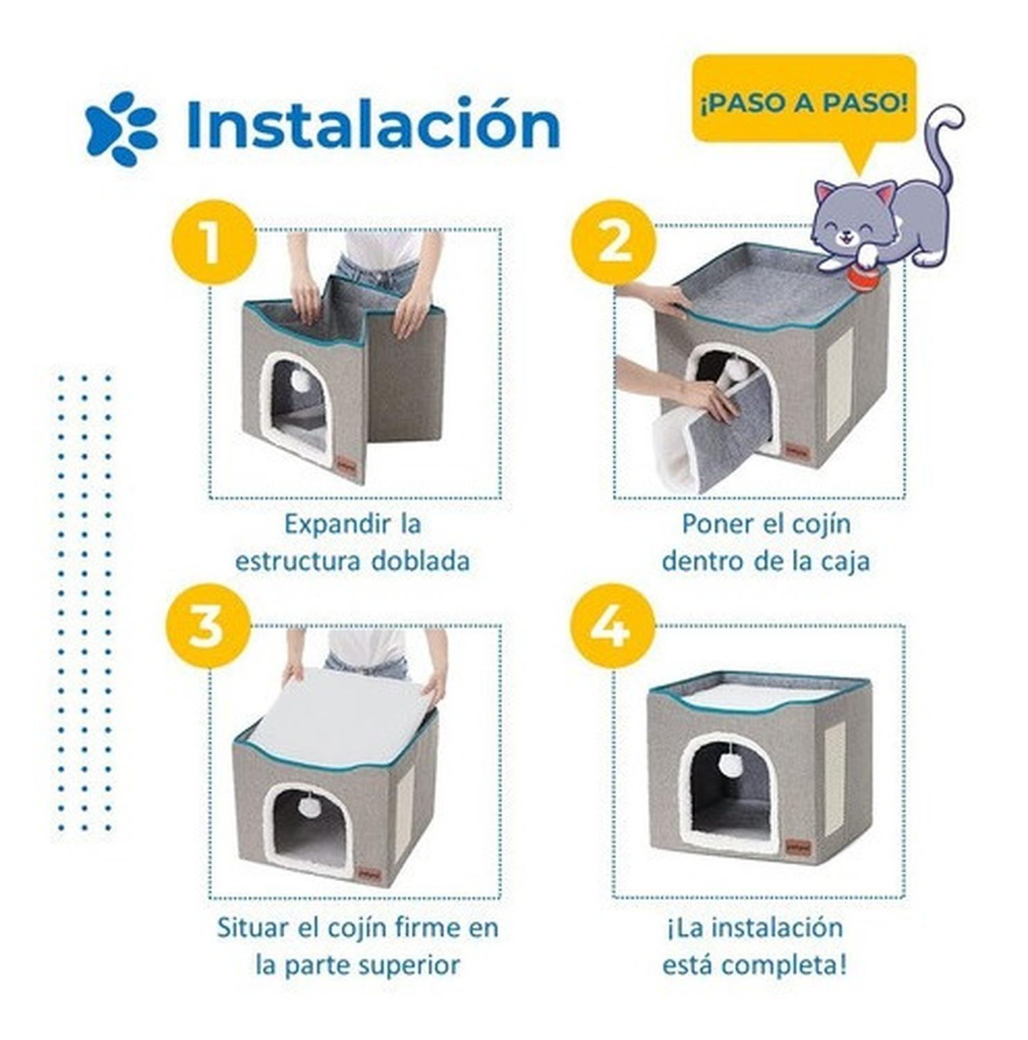 Cama Casa Iglu Para Mascotas Gato Y Perro Pequeño Petpal-6
