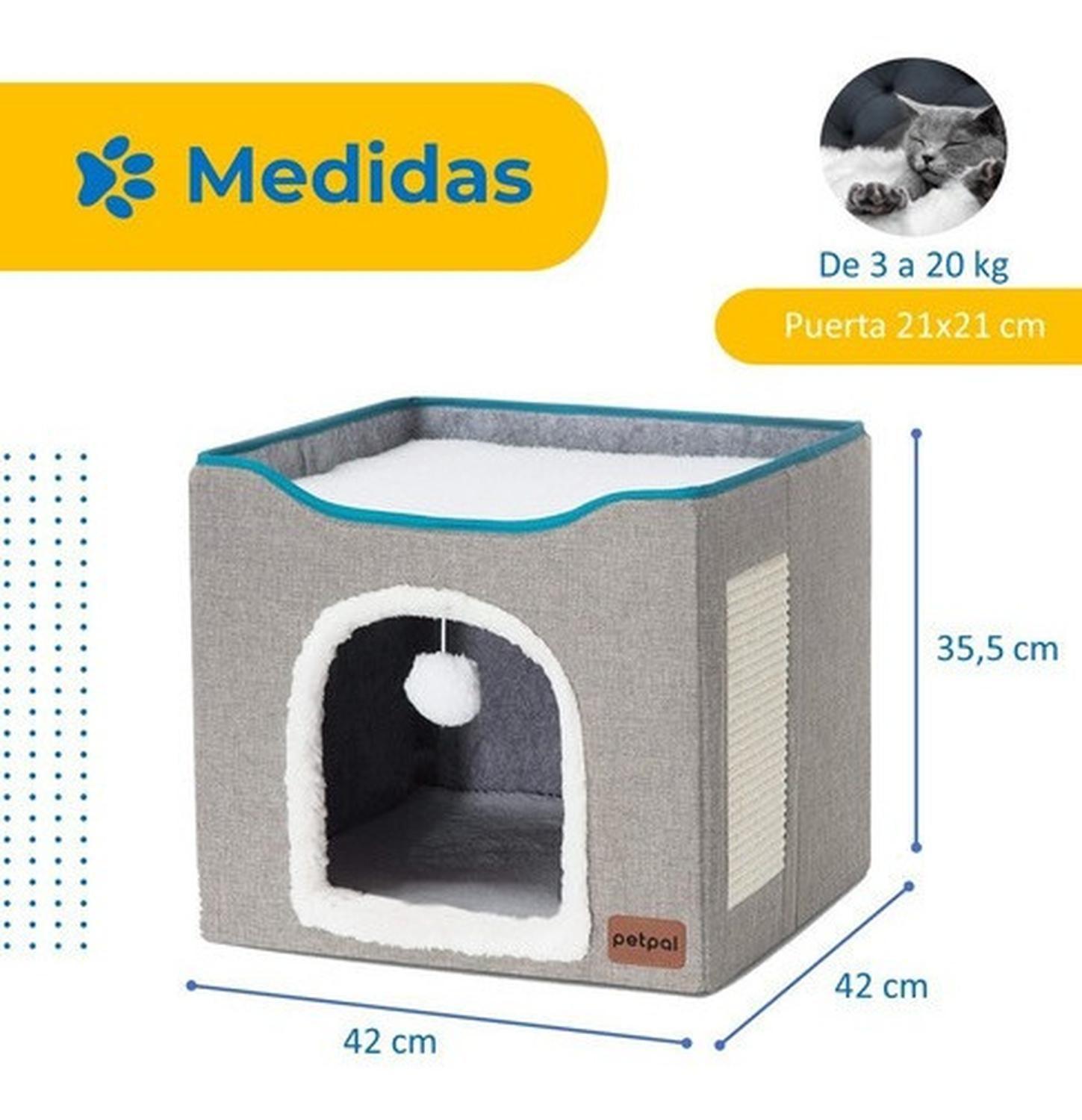 Cama Casa Iglu Para Mascotas Gato Y Perro Pequeño Petpal-7