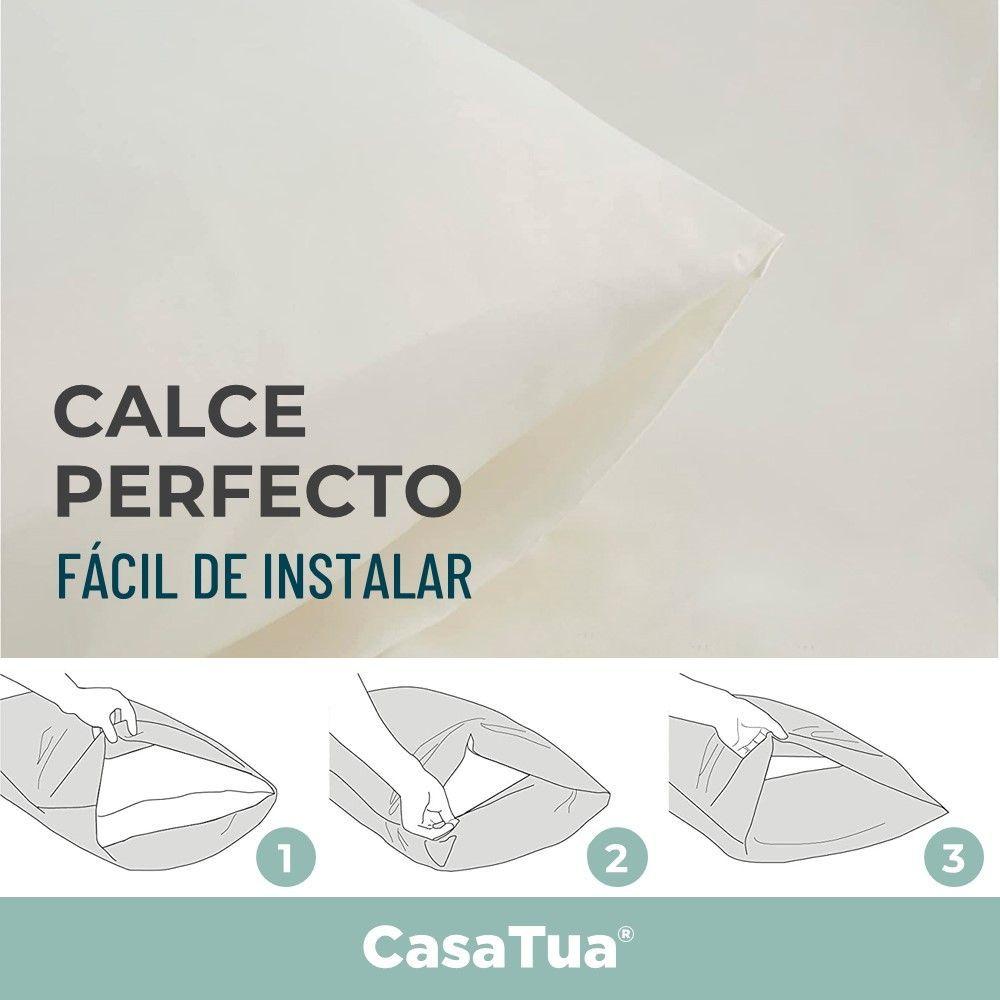 Funda Almohada Satin tipo Seda Set 2 unidades coral-2