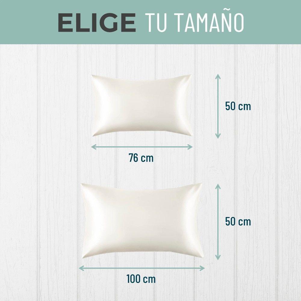 Funda Almohada Satin tipo Seda Set 2 unidades coral-3
