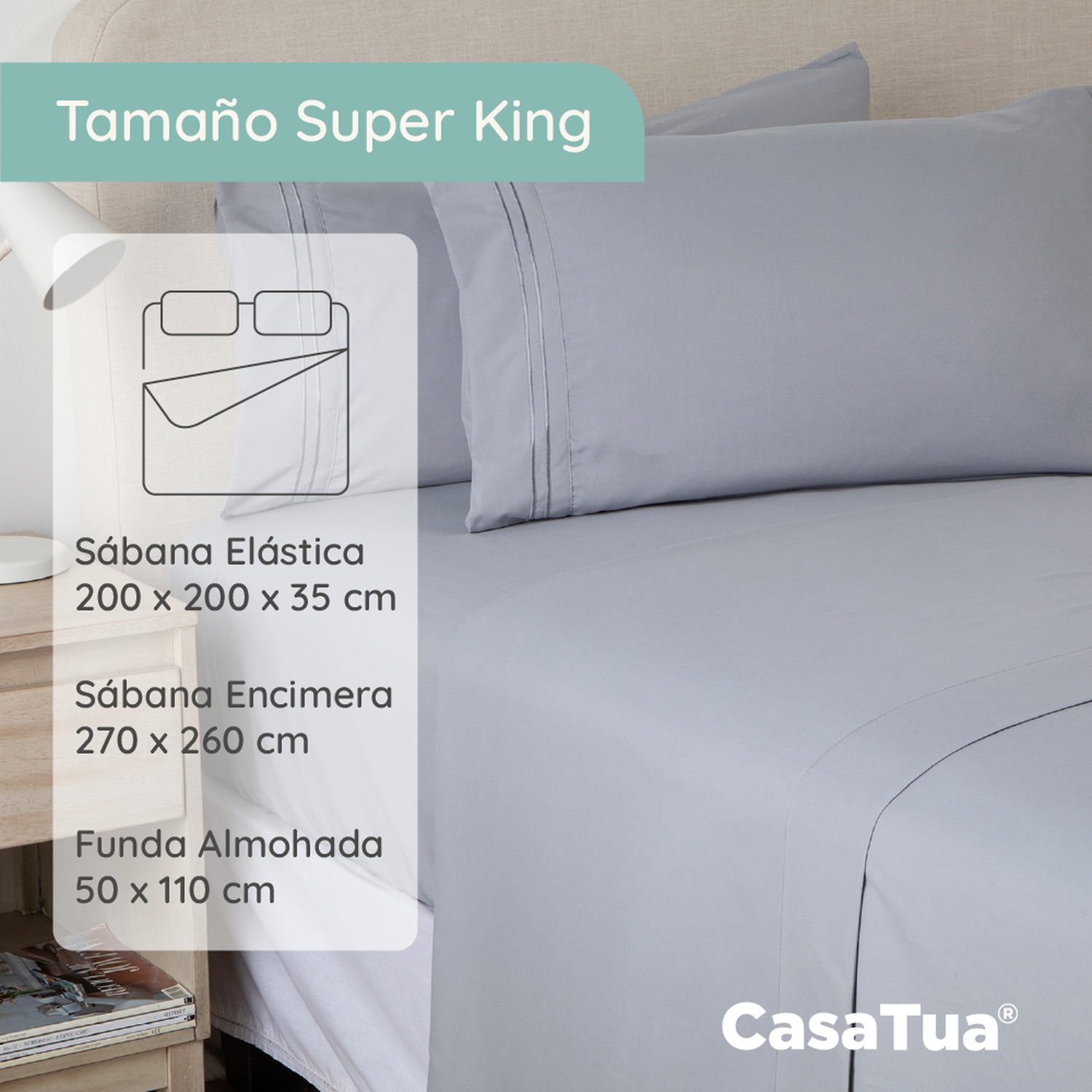 Sabanas 1800 Hotel Ultra Suave Funda Bordada-2