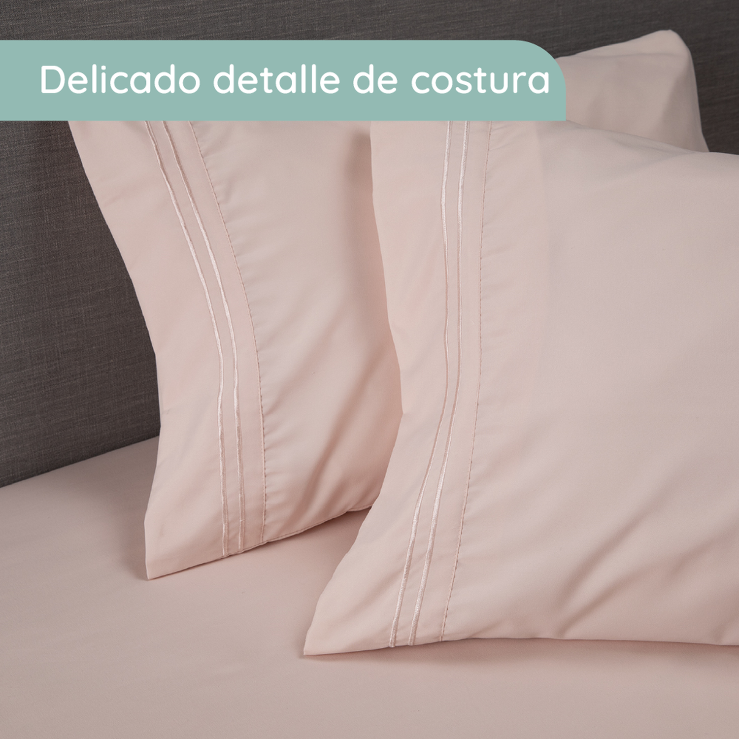 Sabanas 1800 Hotel Ultra Suave Funda Bordada Súper King-5