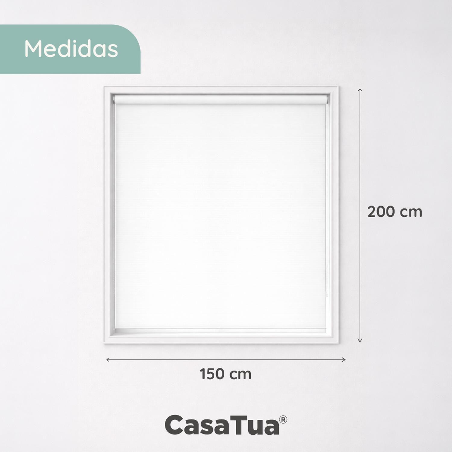 Cortina Roller Blackout 100% CasaTua 150 x 200cm-4