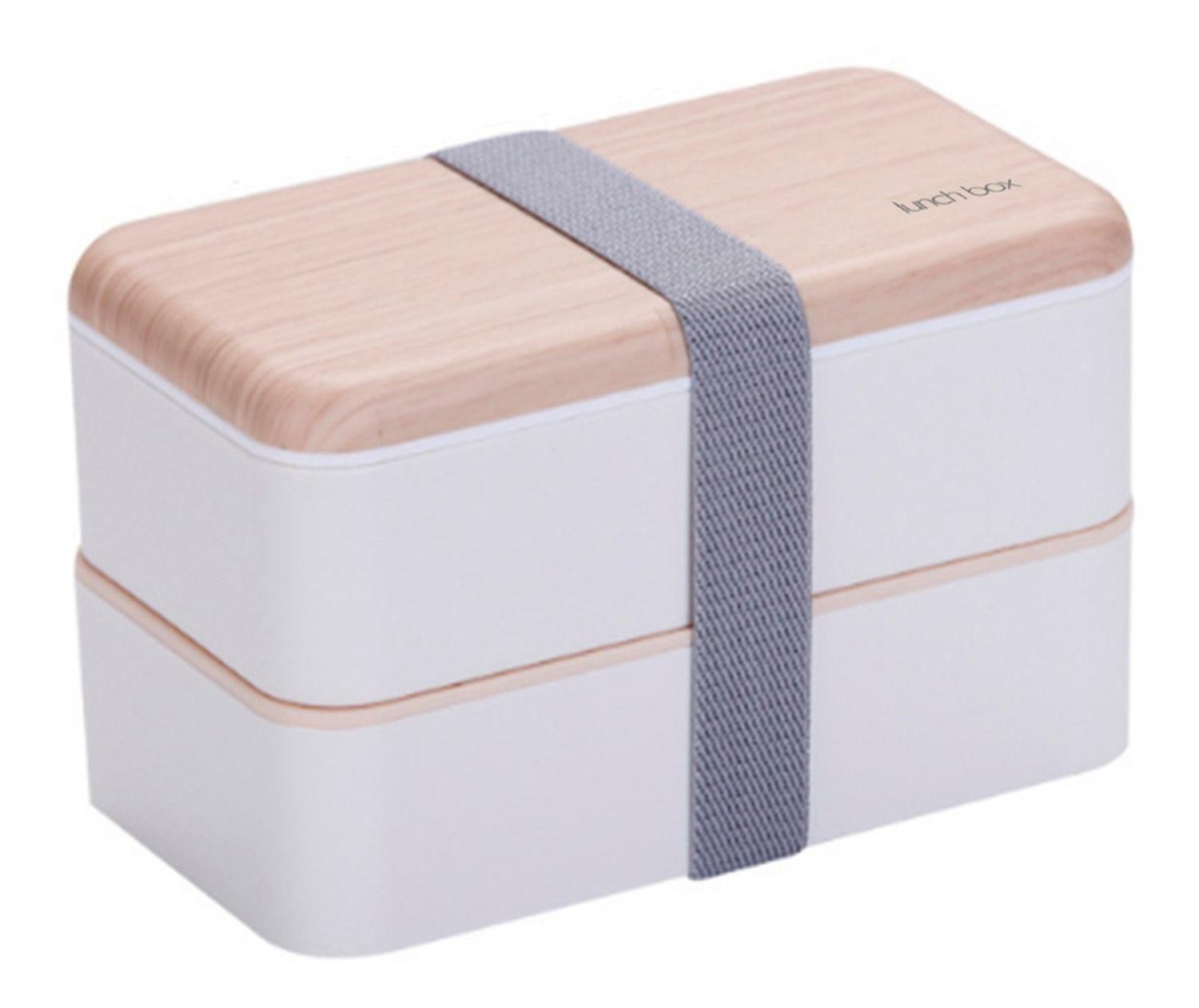 Taper Hermetico 2 Divisiones 1000ml con cubiertos-0