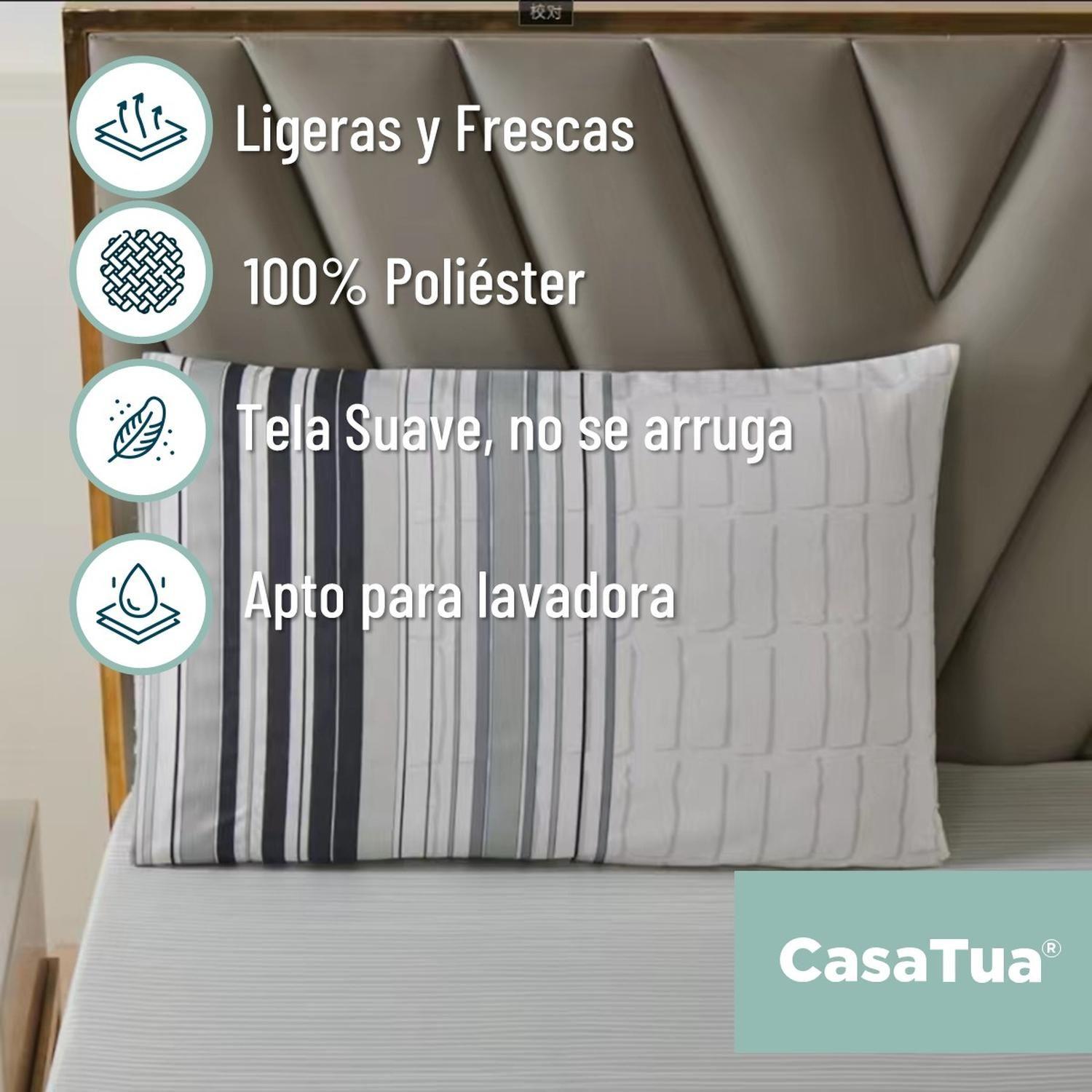 Juego Sabanas Estampadas Ultra Suave +Funda Almohada Casatua 1.5 PlazasDiseño 2-6