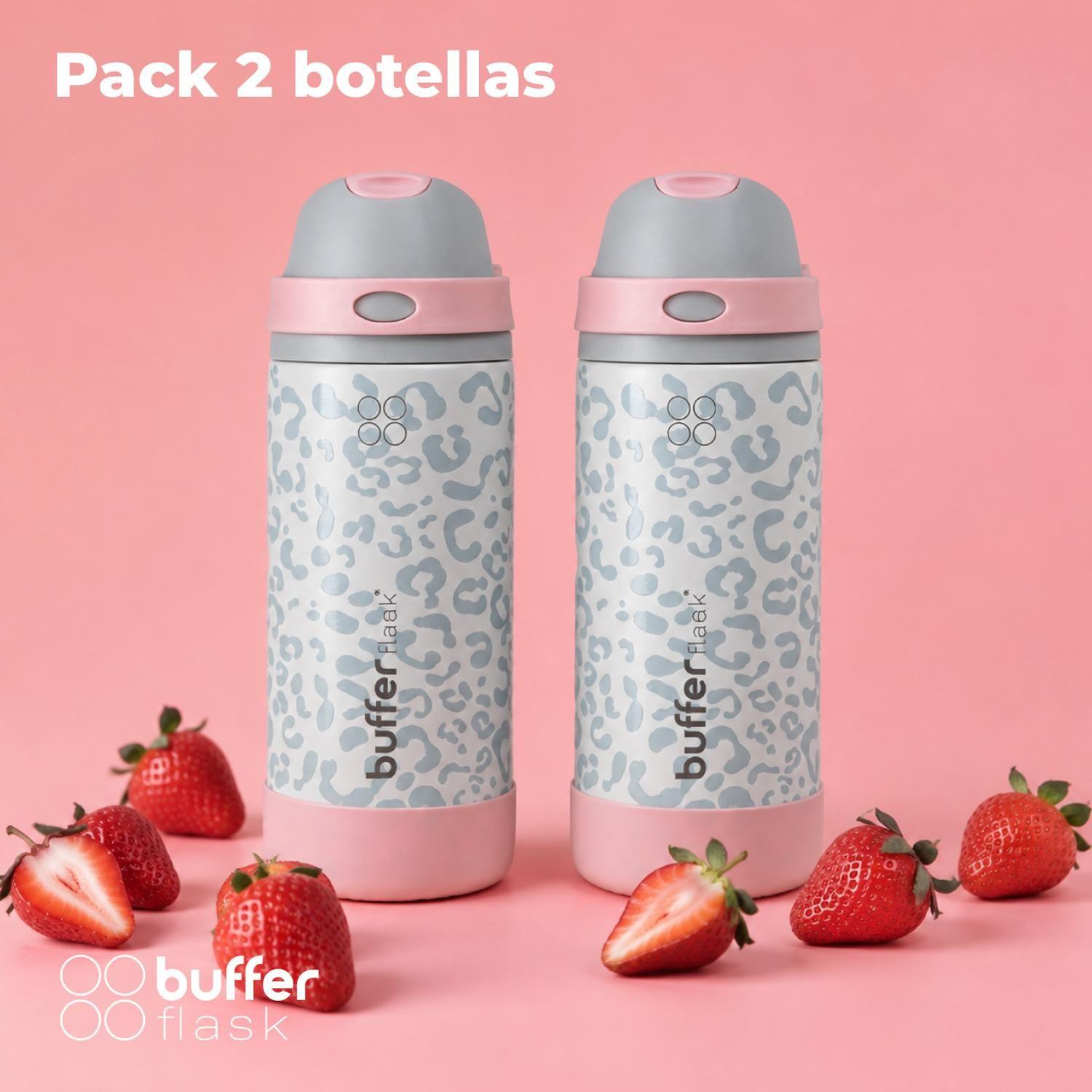 Termo Botella Termica Agua Buffer Niña Acero Inox 550ml x2-1