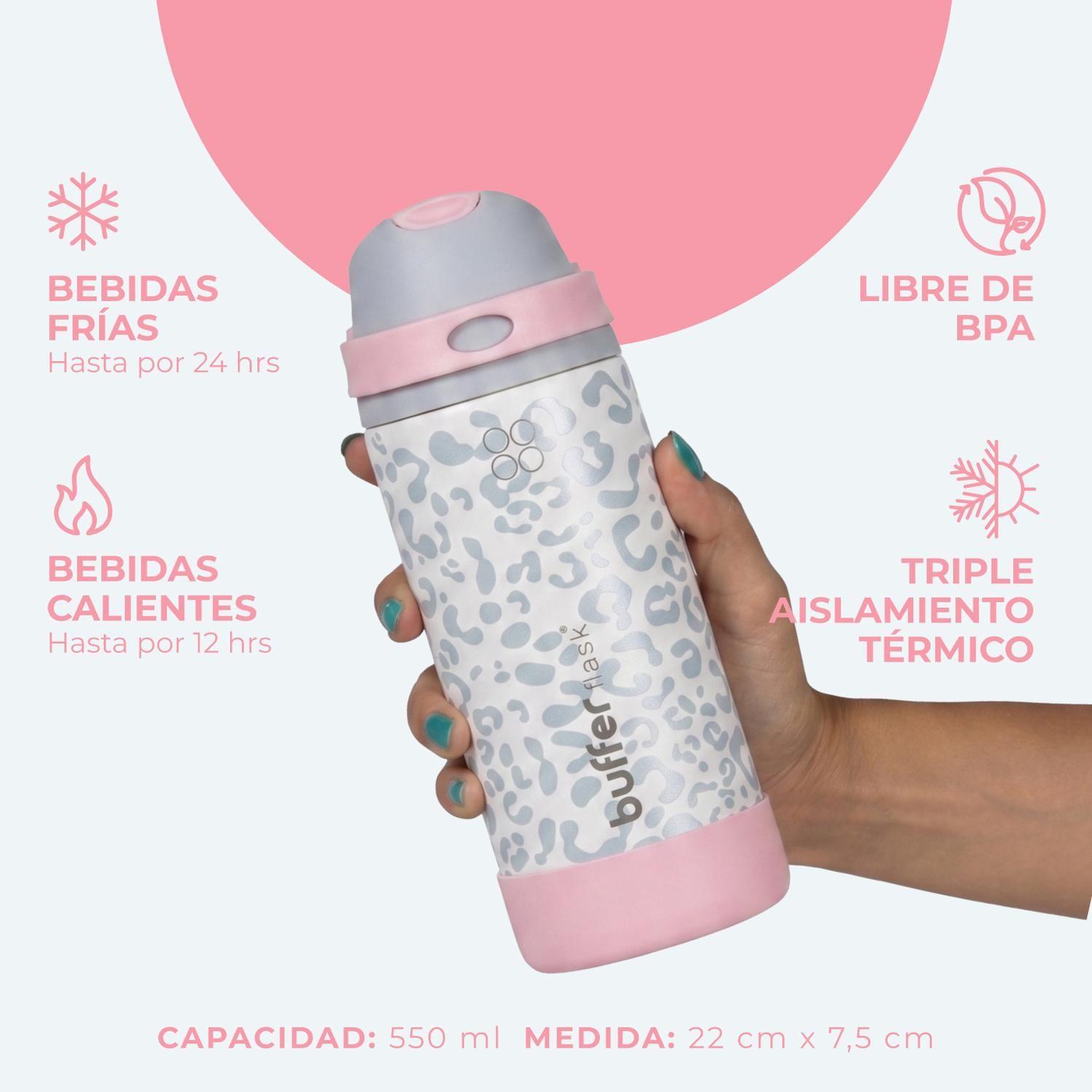 Termo Botella Termica Agua Buffer Niña Acero Inox 550ml x2-2