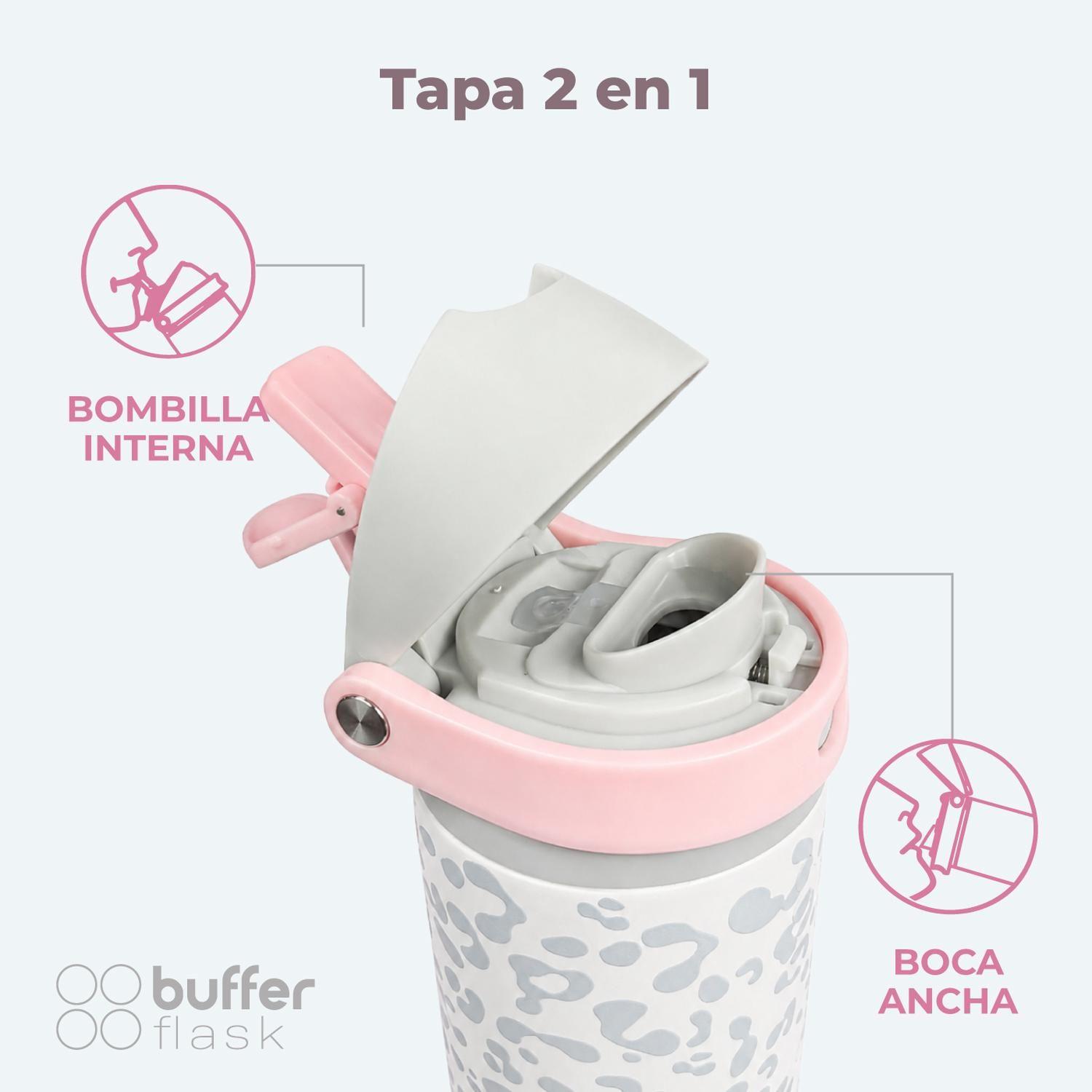 Termo Botella Termica Agua Buffer Niña Acero Inox 550ml x2-4