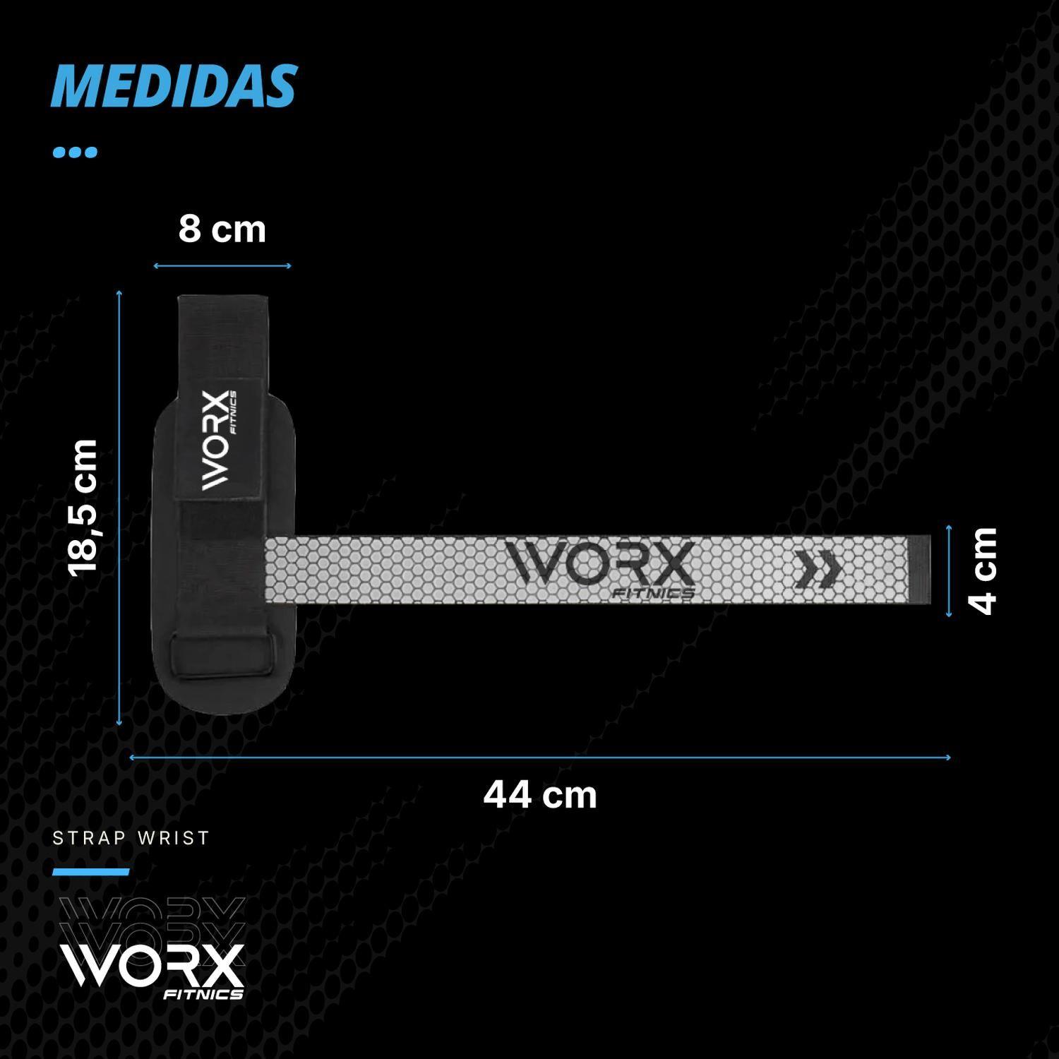 Straps Correas Levantamiento Pesas Worx Gym Gimnasio Set x2-6